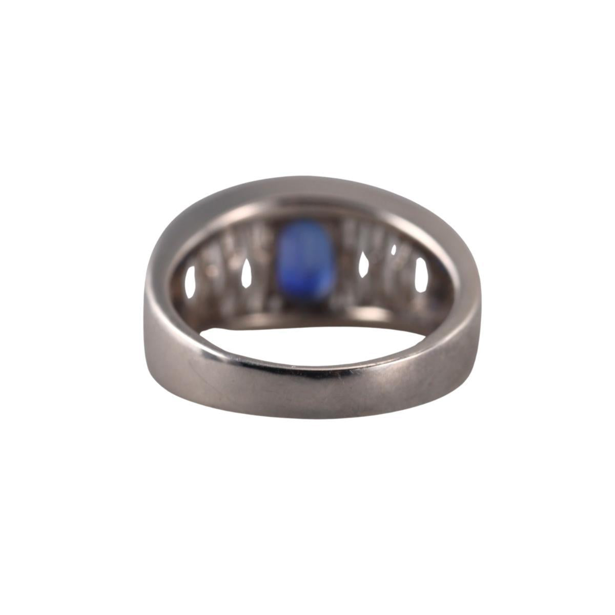 Platinum 1.45ct Sapphire Diamond Ring