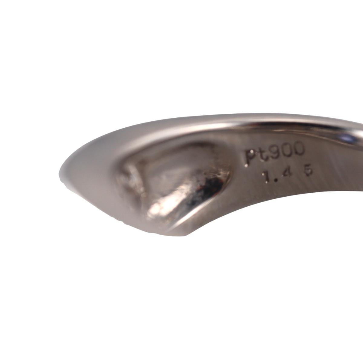 Platinum 1.45ct Sapphire Diamond Ring