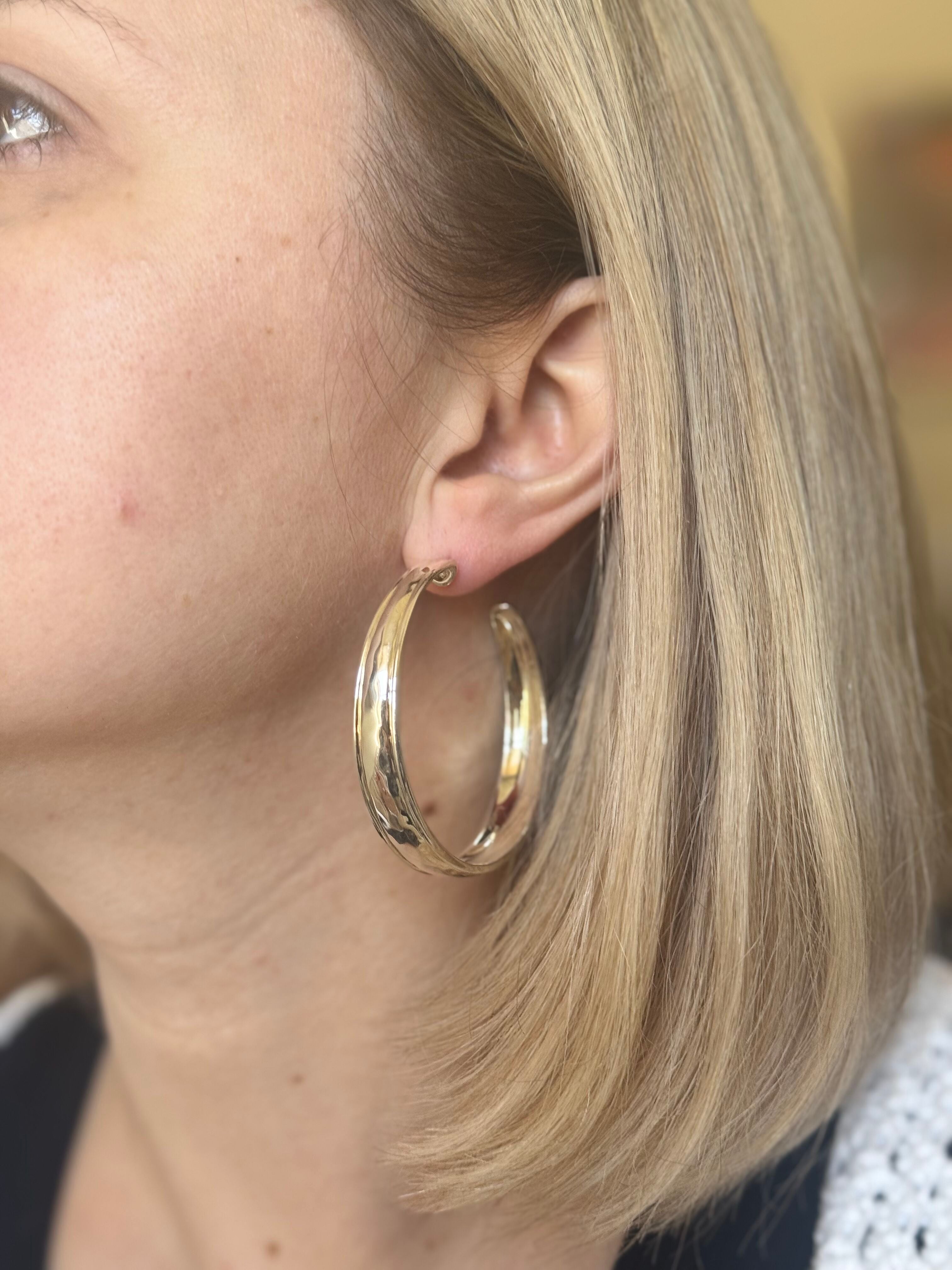 Ippolita Classico Sterling Silver Large Hoop Earrings