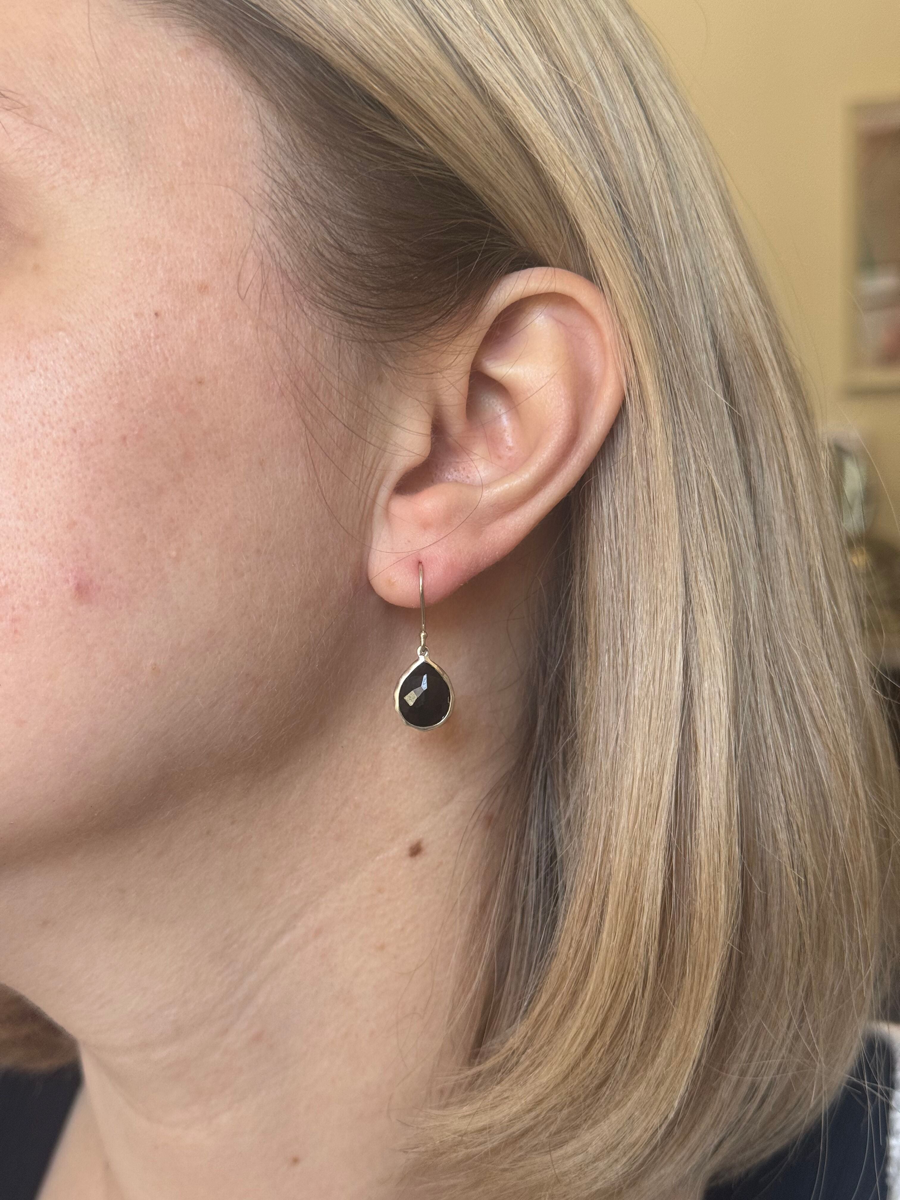 Ippolita Rock Candy Onyx Sterling Silver Teardrop Earrings