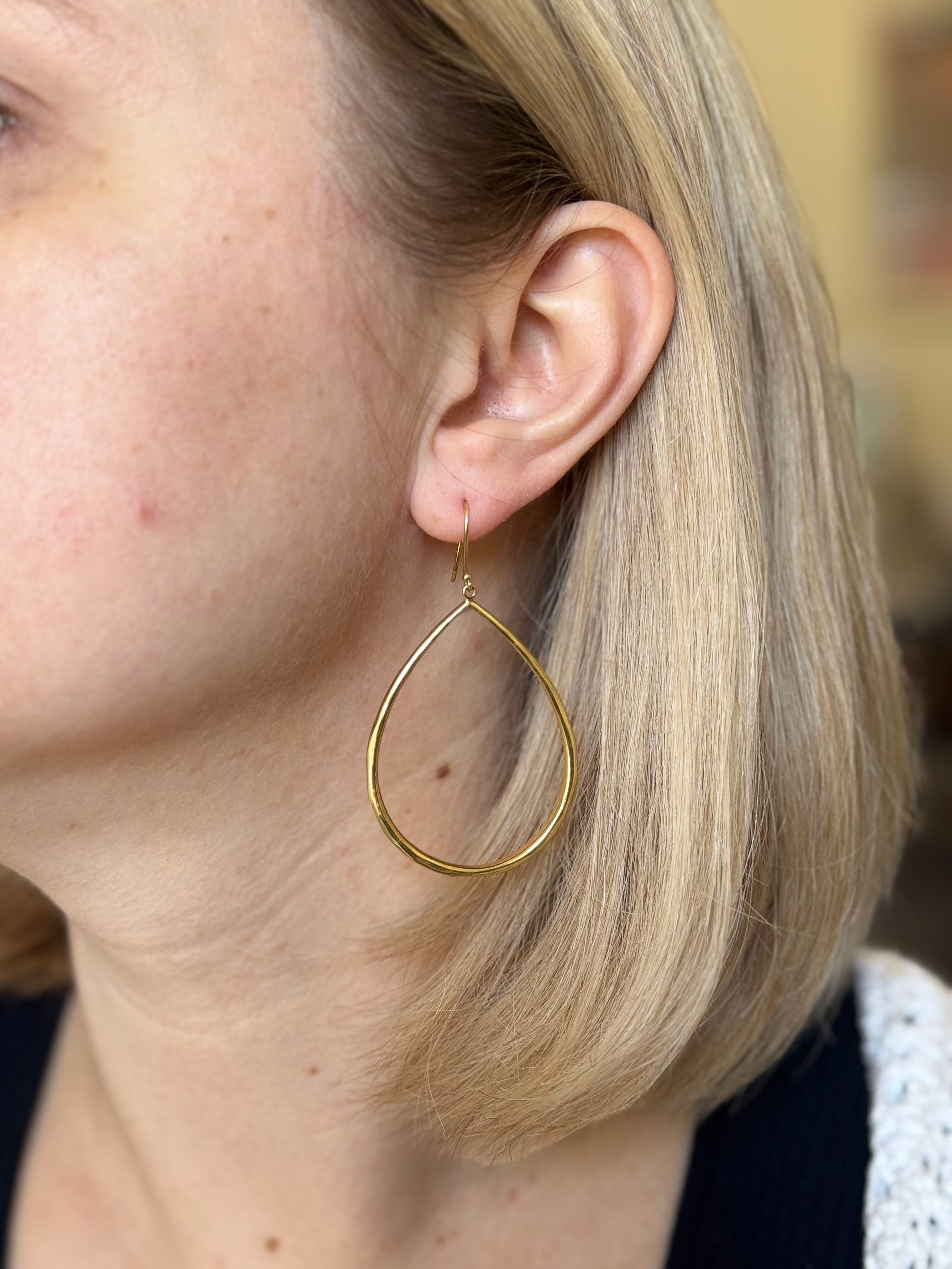 Ippolita Classico 18k Gold Teardrop Earrings