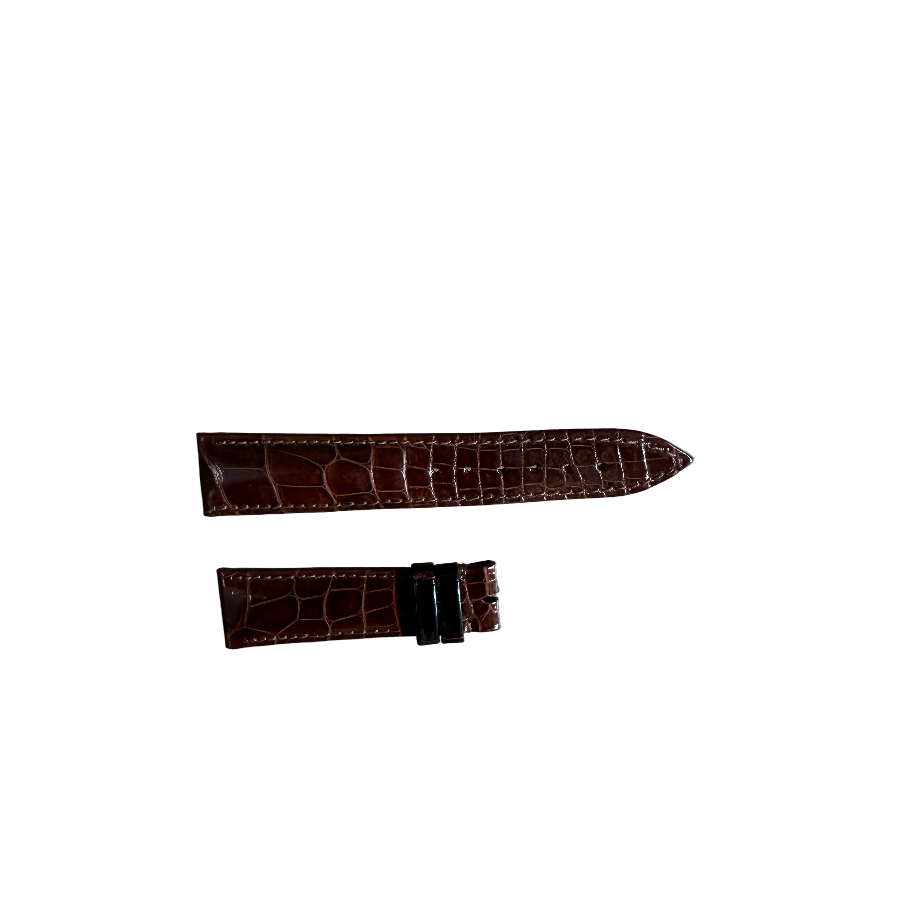 Authentic Breguet Brown Crocodile Watch Strap Band 18mm Padded & Stitched