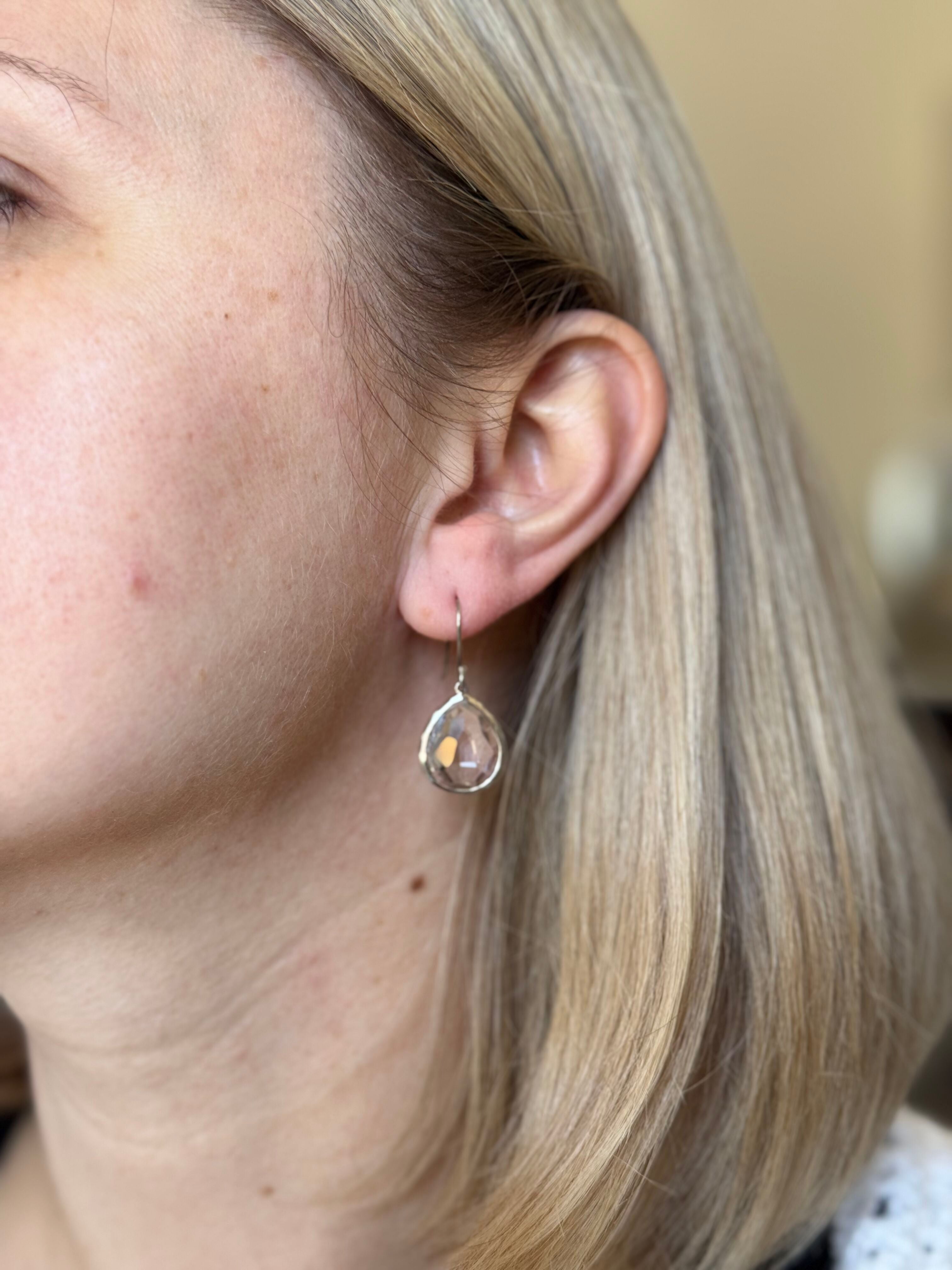 Ippolita Rock Candy Sterling Silver Quartz Teardrop Earrings