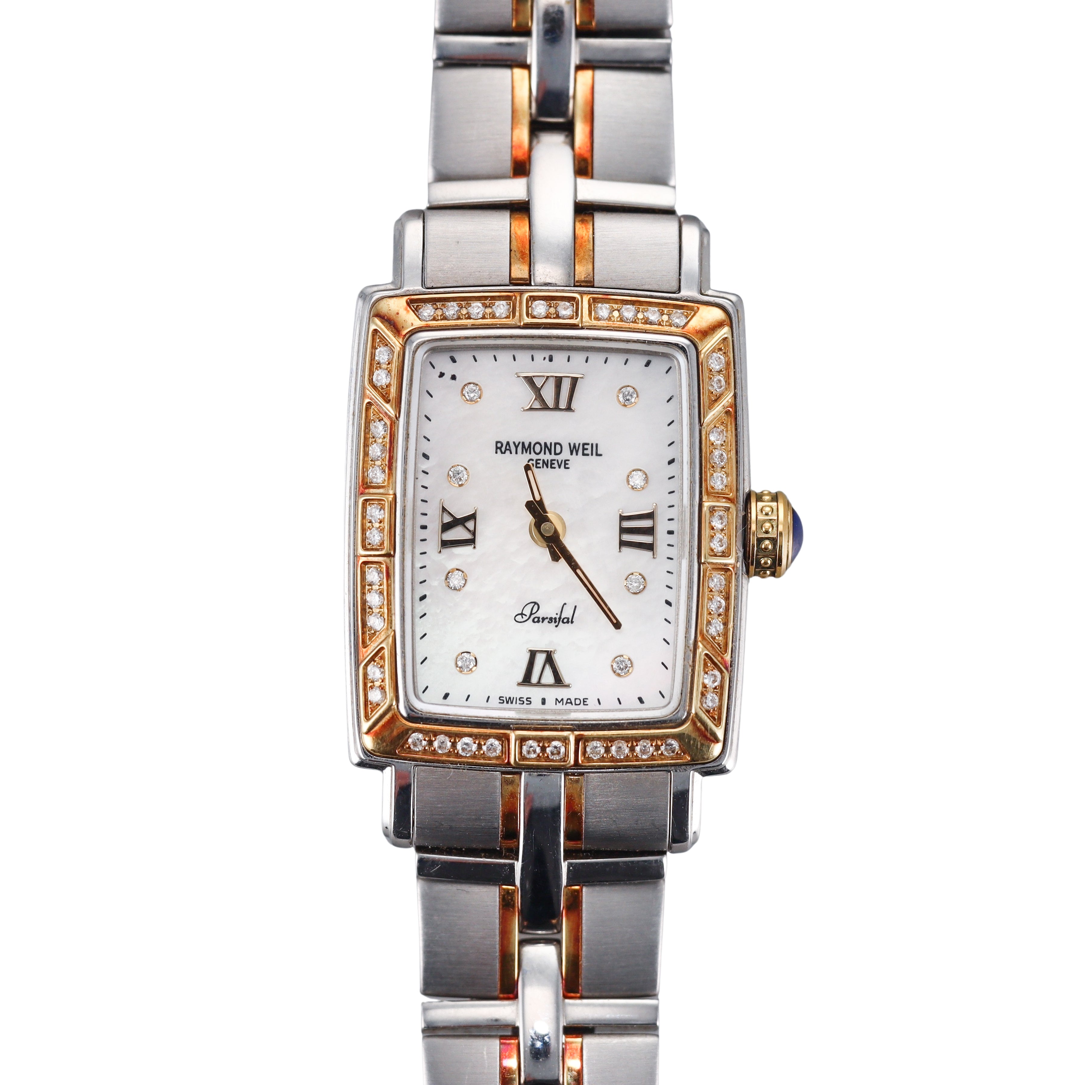 Raymond Weil Parsifal Mother of Pearl Diamond Two Tone Ladies Watch V710947
