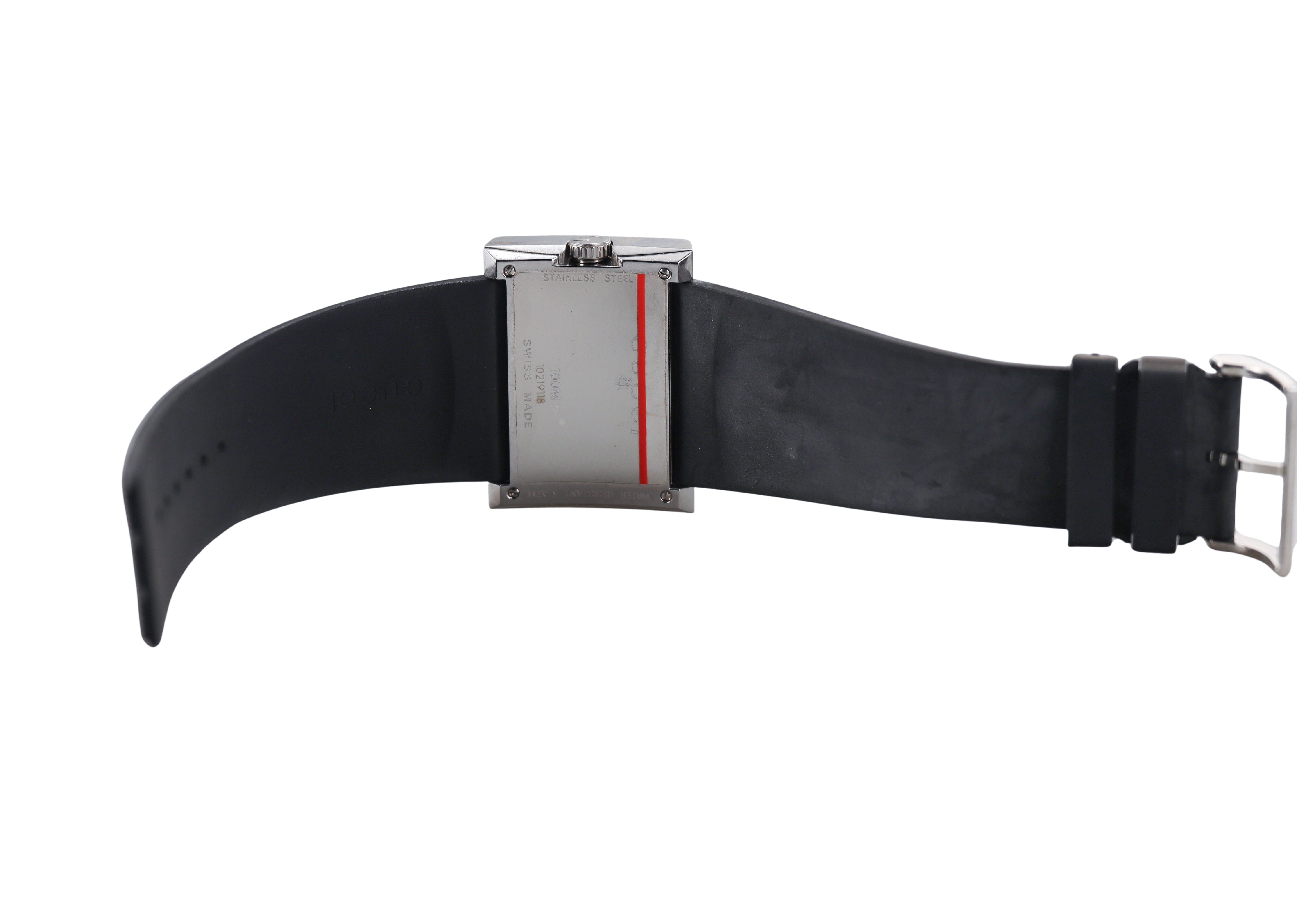 Gucci G Rectangle Steel Watch YA100305
