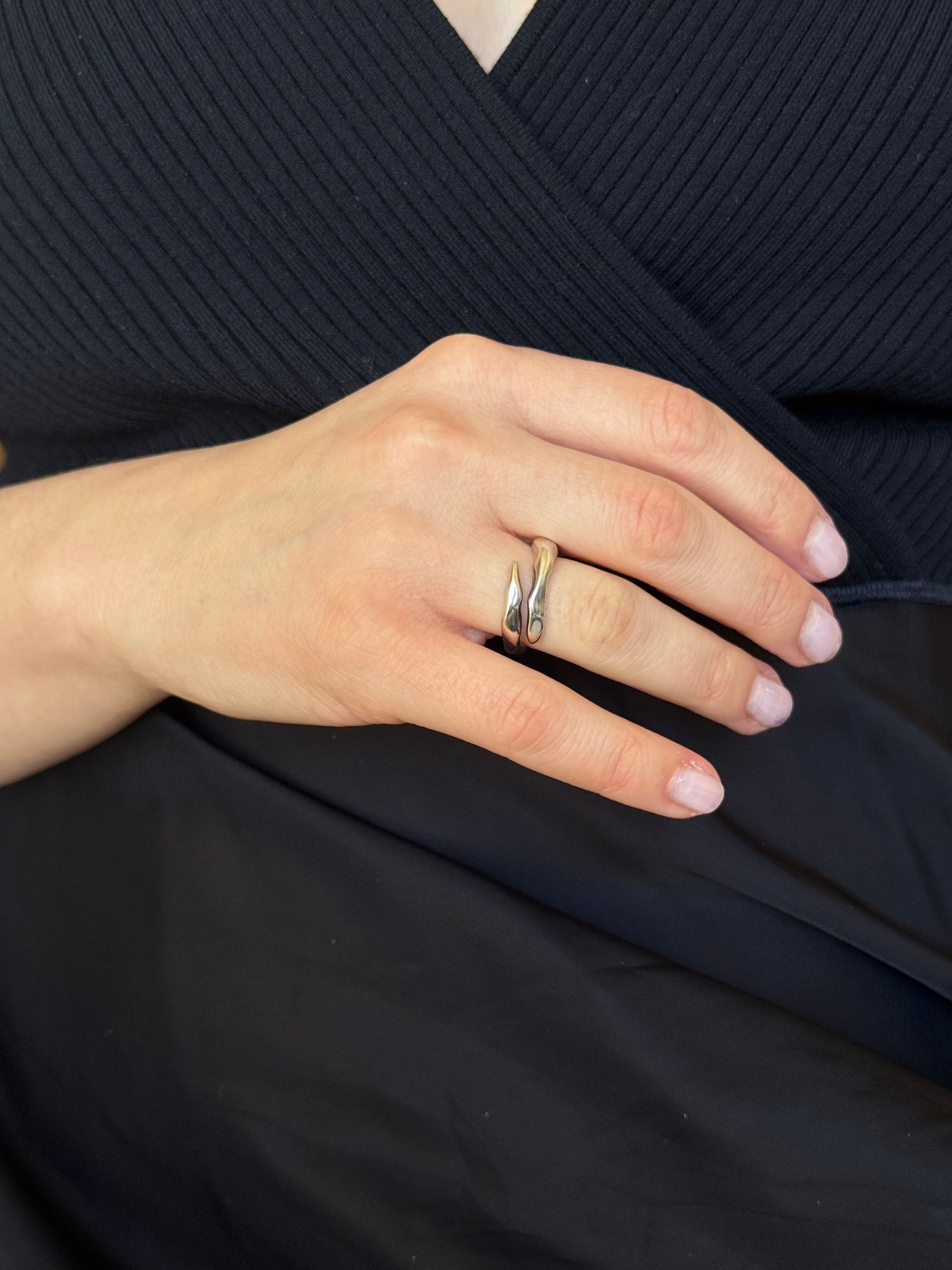 Ippolita Classico Sterling Silver Bypass Band Ring