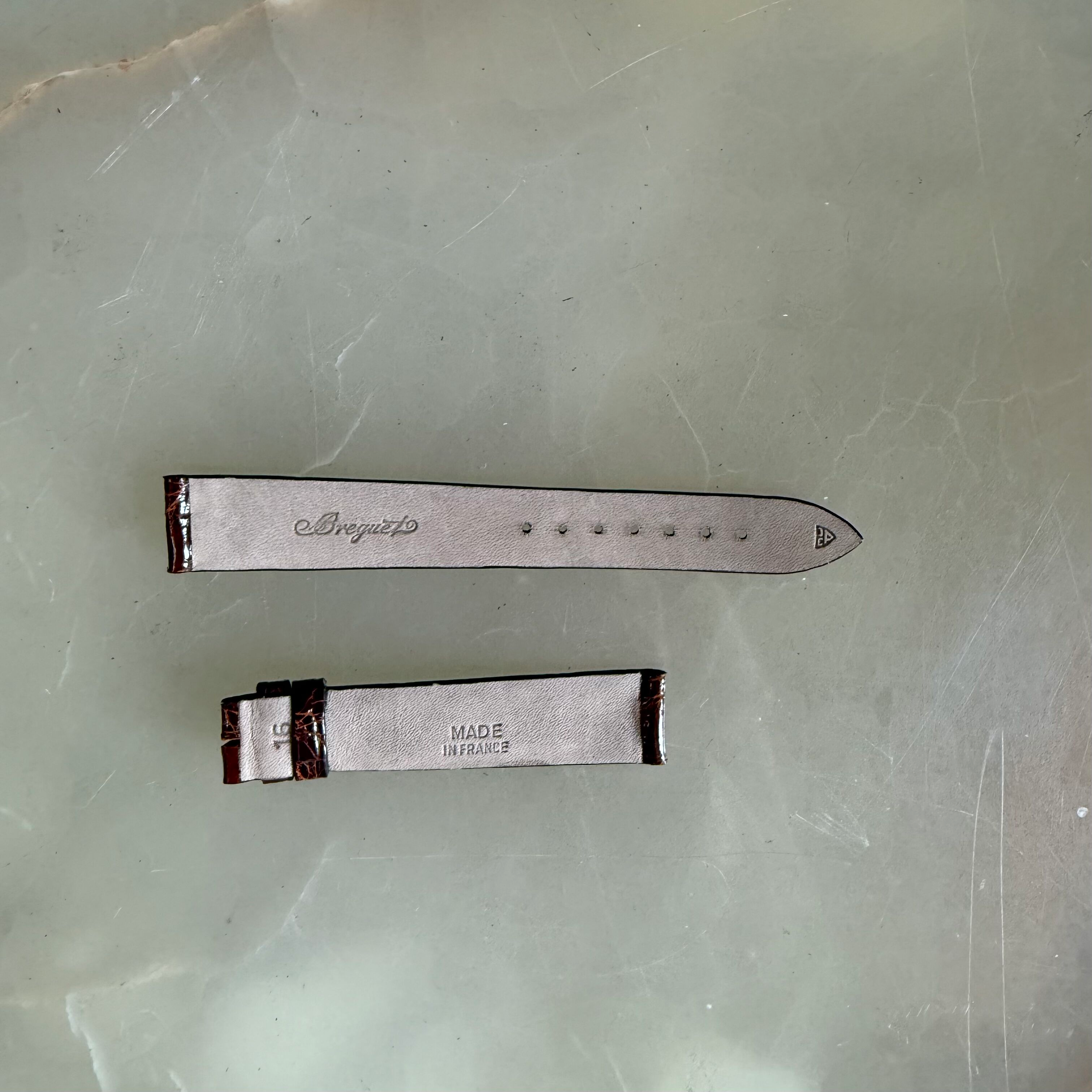 Authentic Breguet Brown Crocodile Watch Strap Band 16mm