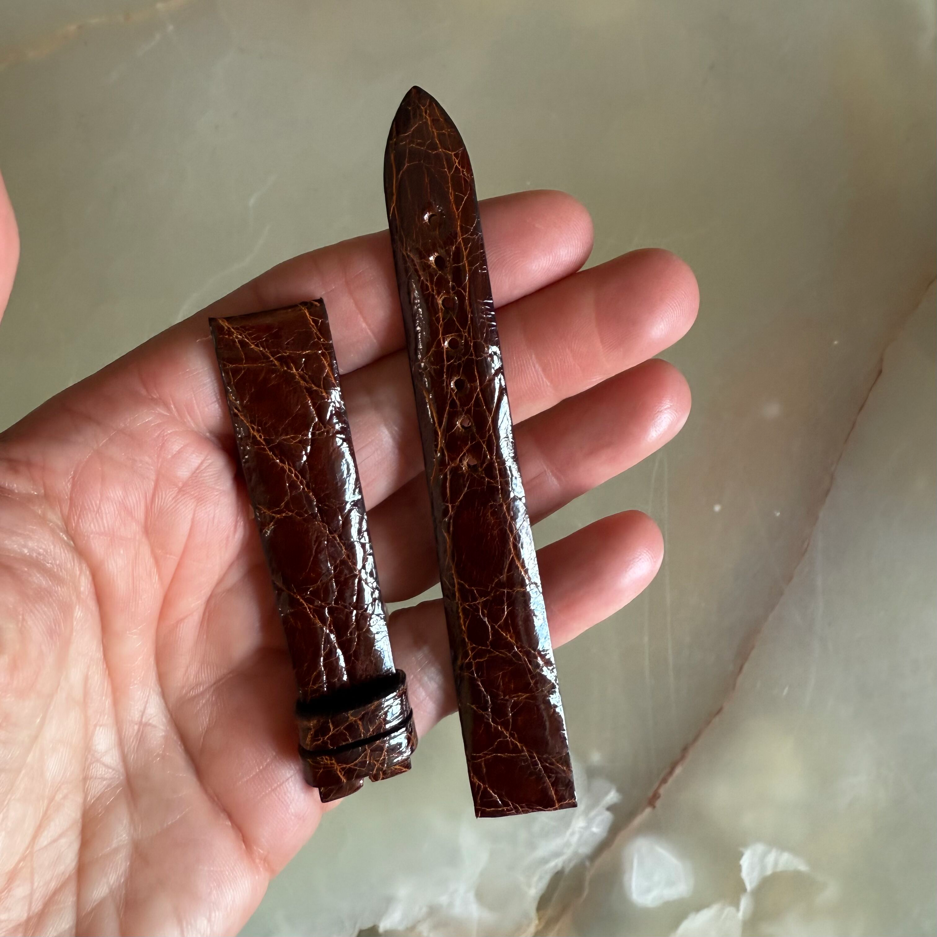 Authentic Breguet Brown Crocodile Watch Strap Band 16mm