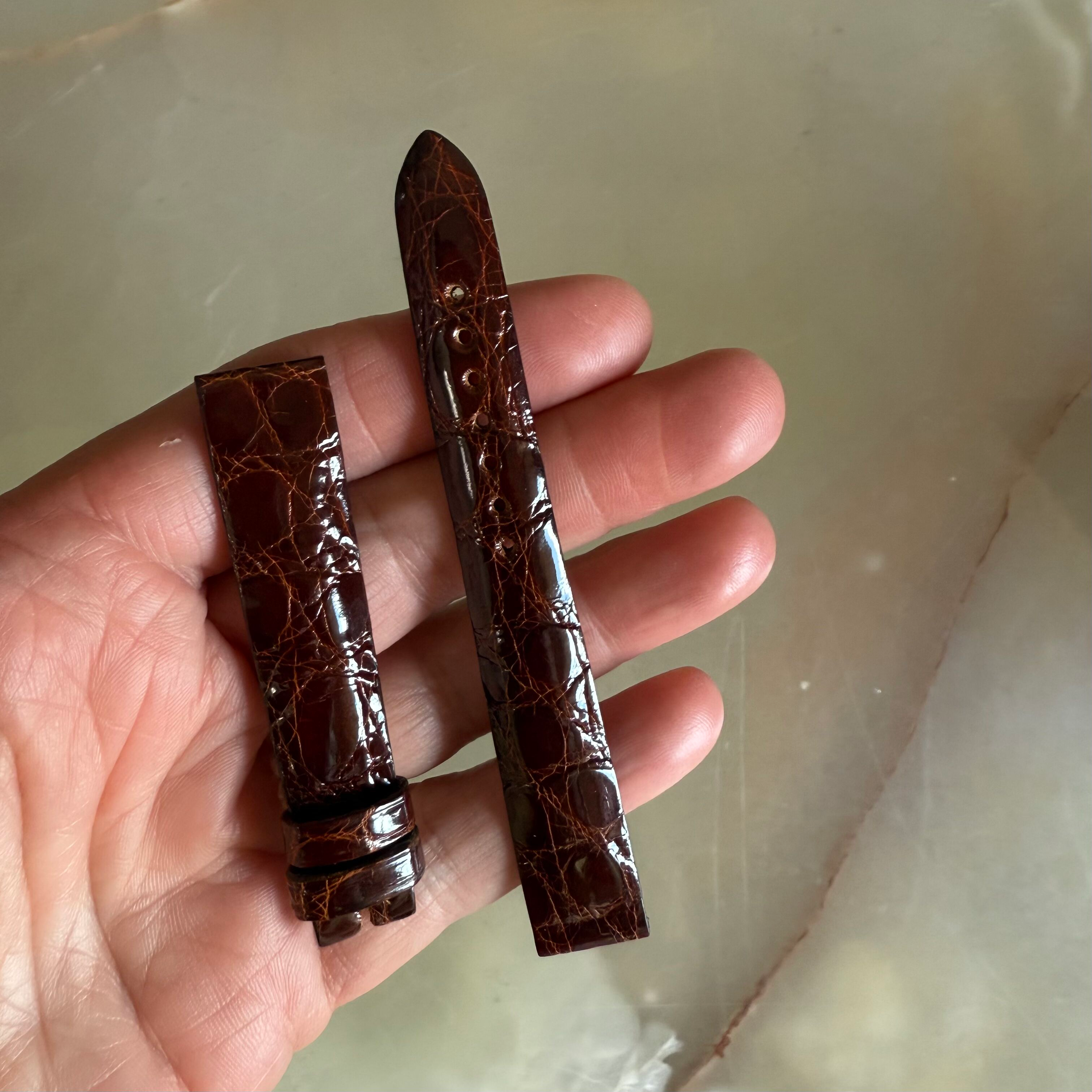 Authentic Breguet Brown Crocodile Watch Strap Band 14.5mm