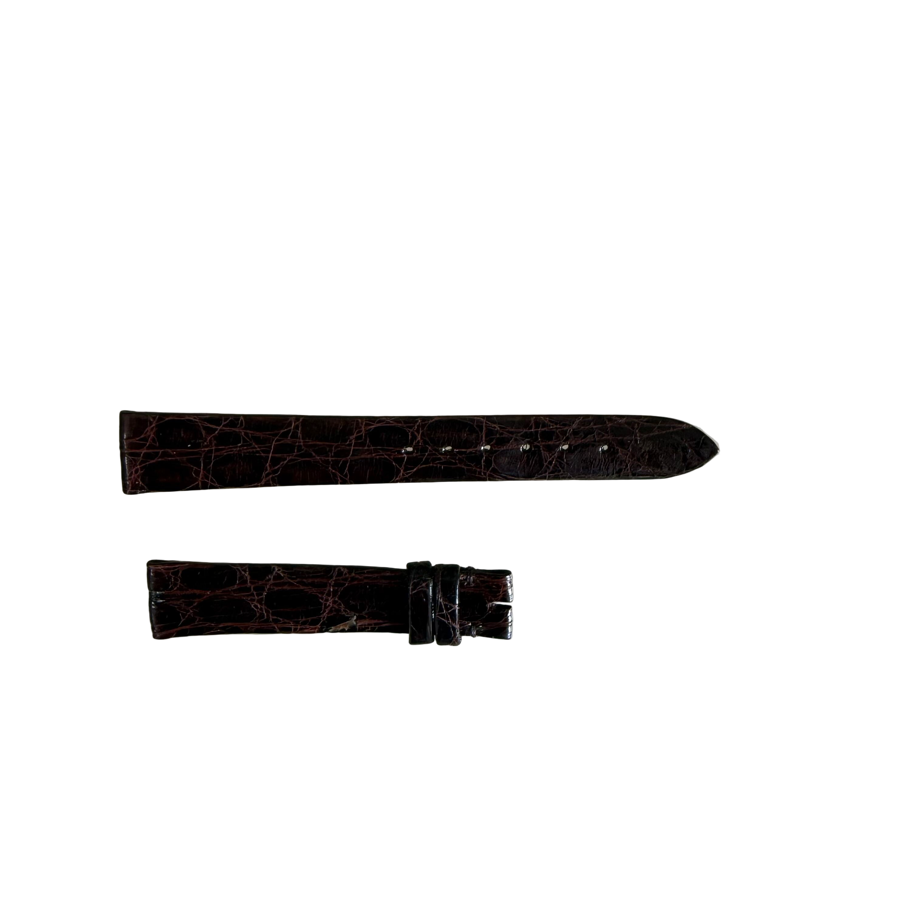 Authentic Breguet Dark Brown Crocodile Watch Strap Band 15mm