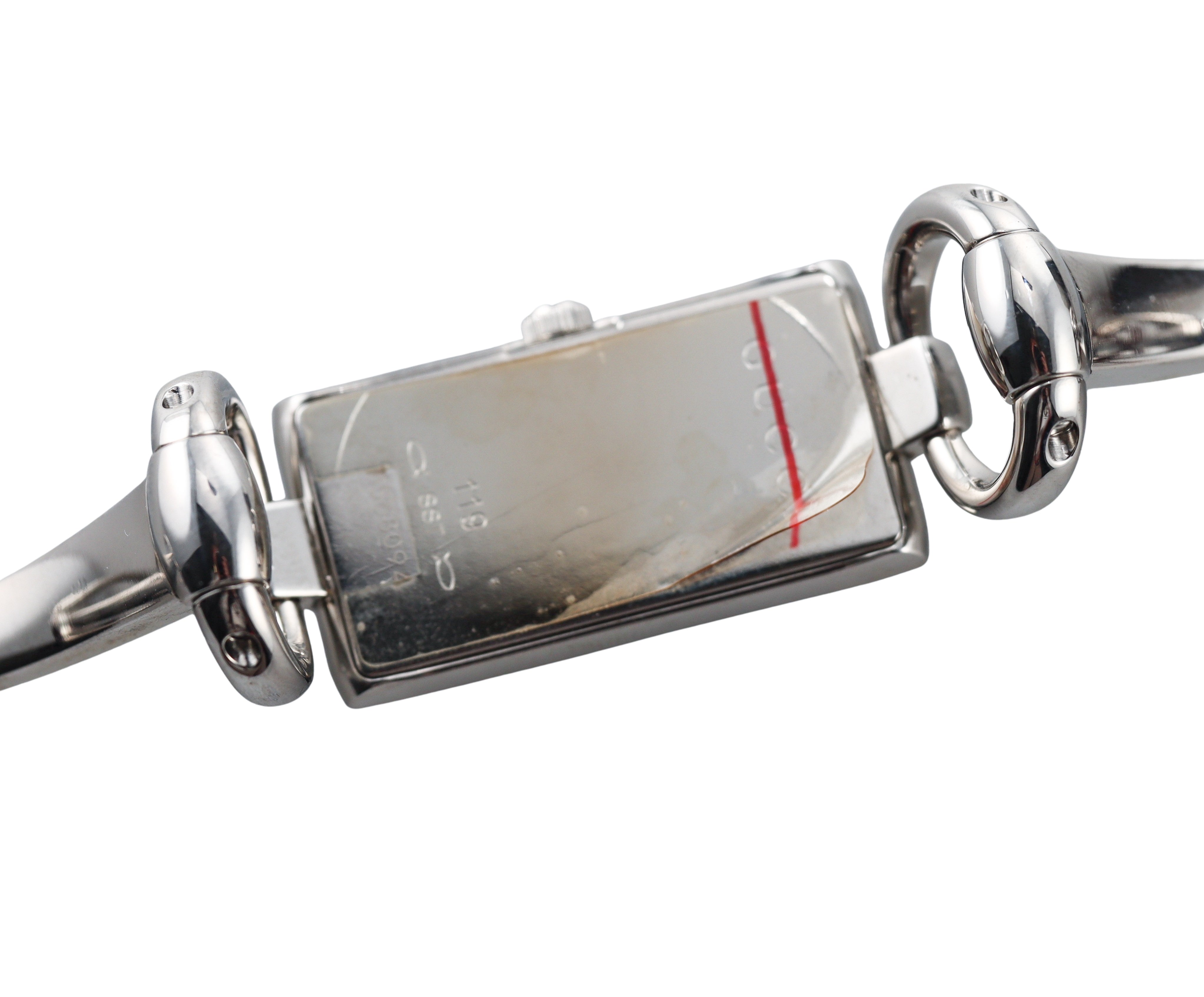 Gucci Tornabuoni Diamond Steel Black Dial Ladies Watch YA119503