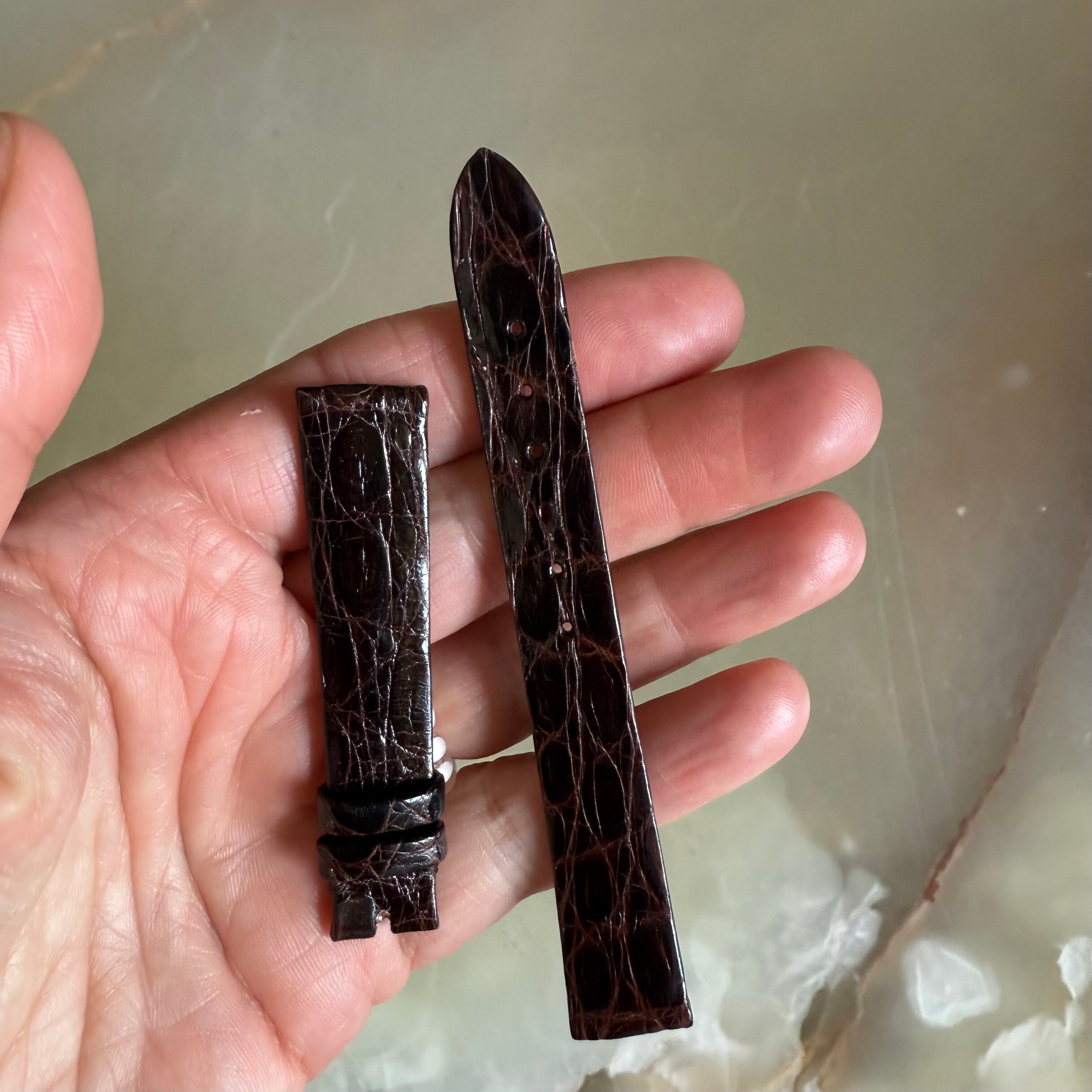 Authentic Breguet Brown Crocodile Watch Strap Band 15mm