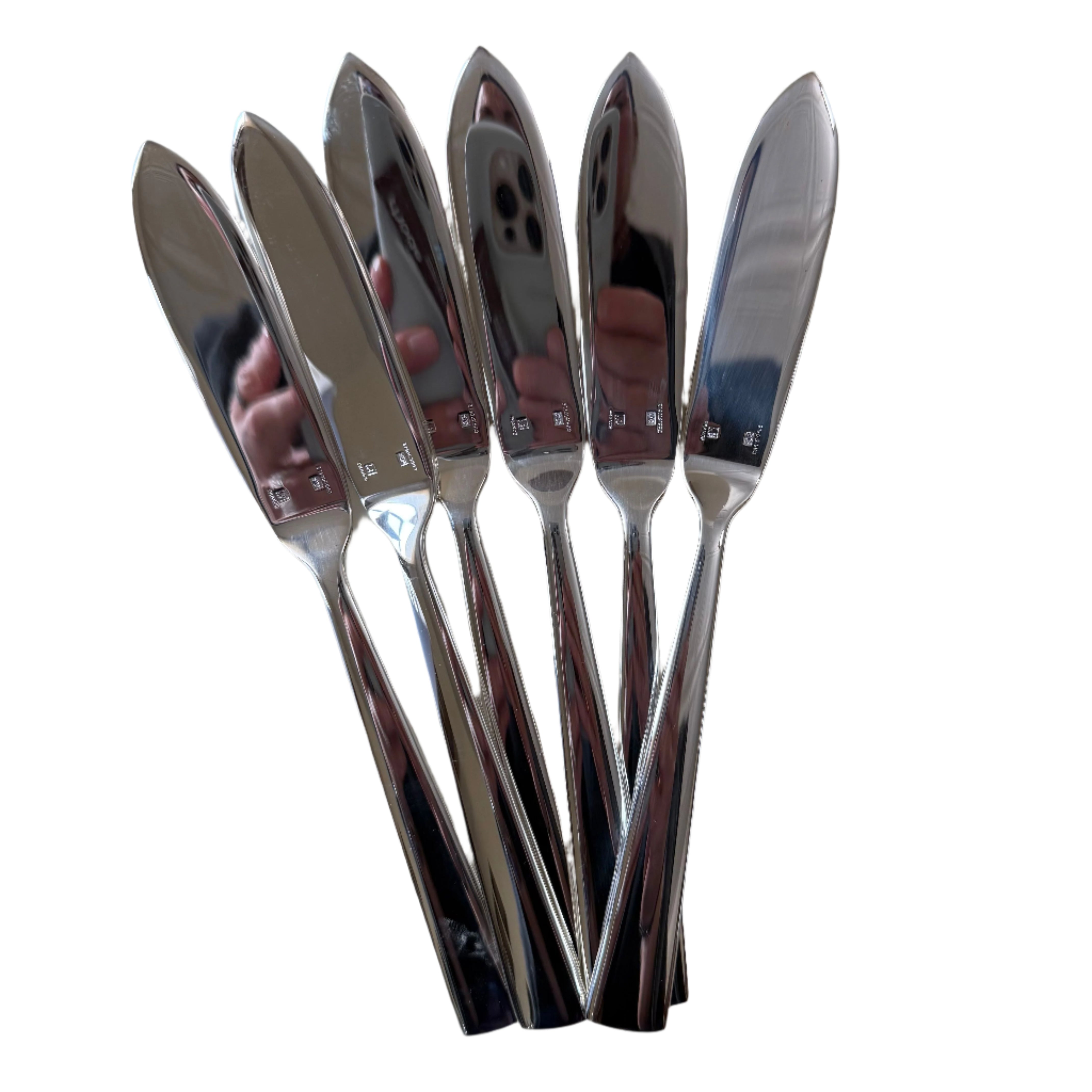 Christofle Vertigo Silver Plated Fish Knife Set of 12 0051020