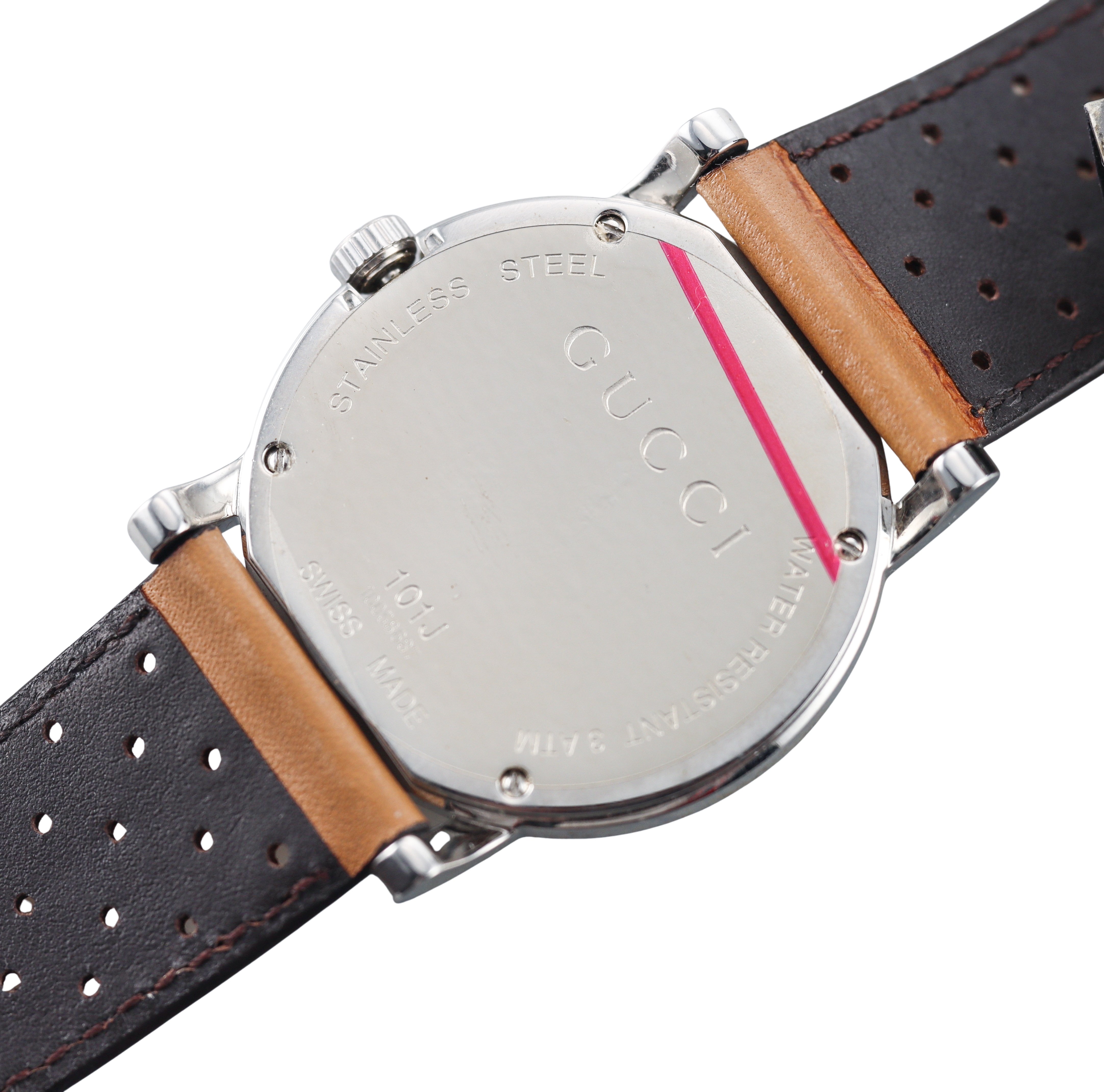 Gucci G Round Silver Dial Steel Watch YA101401