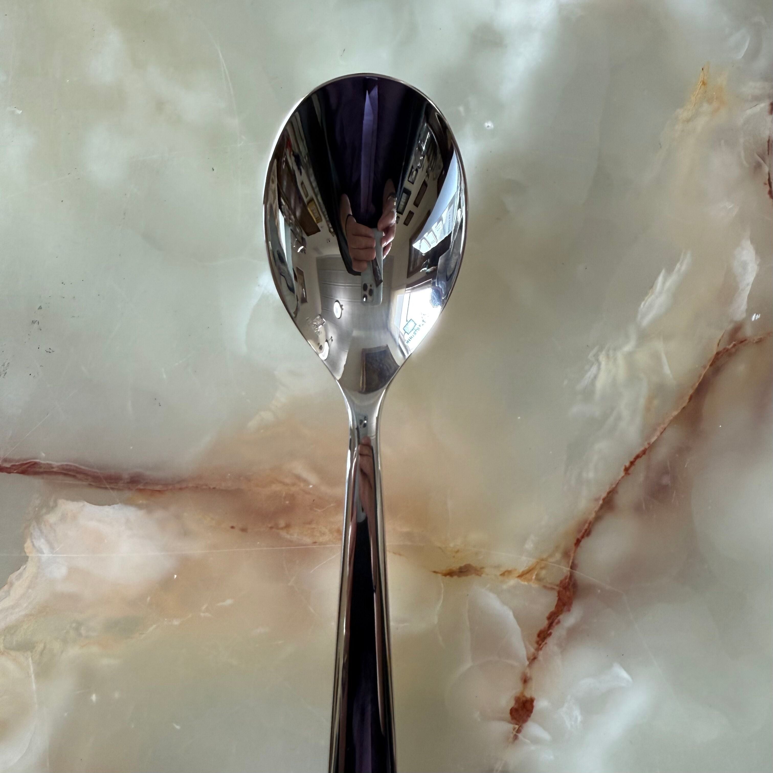 Christofle Vertigo Silver Plated Soup Spoon Set of 8 0051002