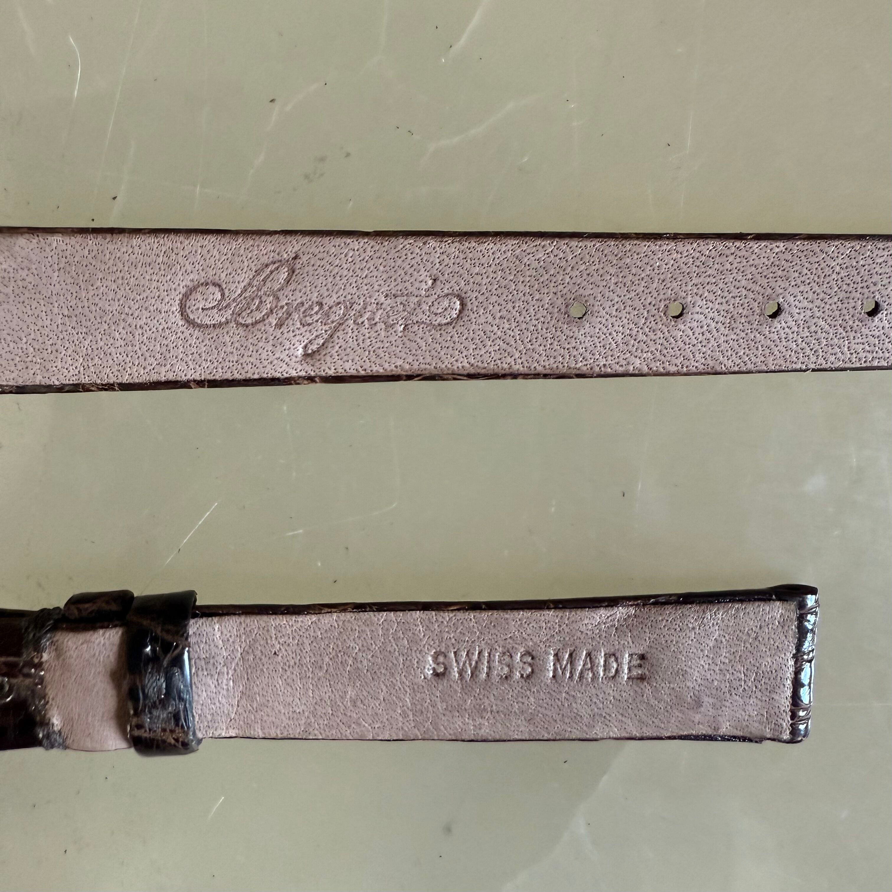 Authentic Breguet Brown Crocodile Watch Strap Band 13mm