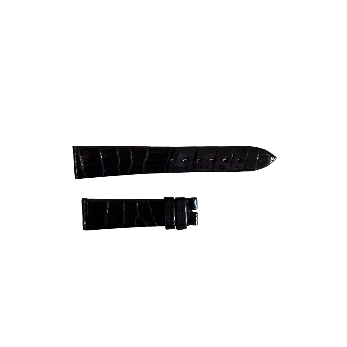 Authentic Breguet Black Crocodile Watch Strap Band 17.5mm