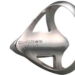 Lalique Crystal Eclat Sterling Silver Ring 10185800 DIMA CHECK PRICE