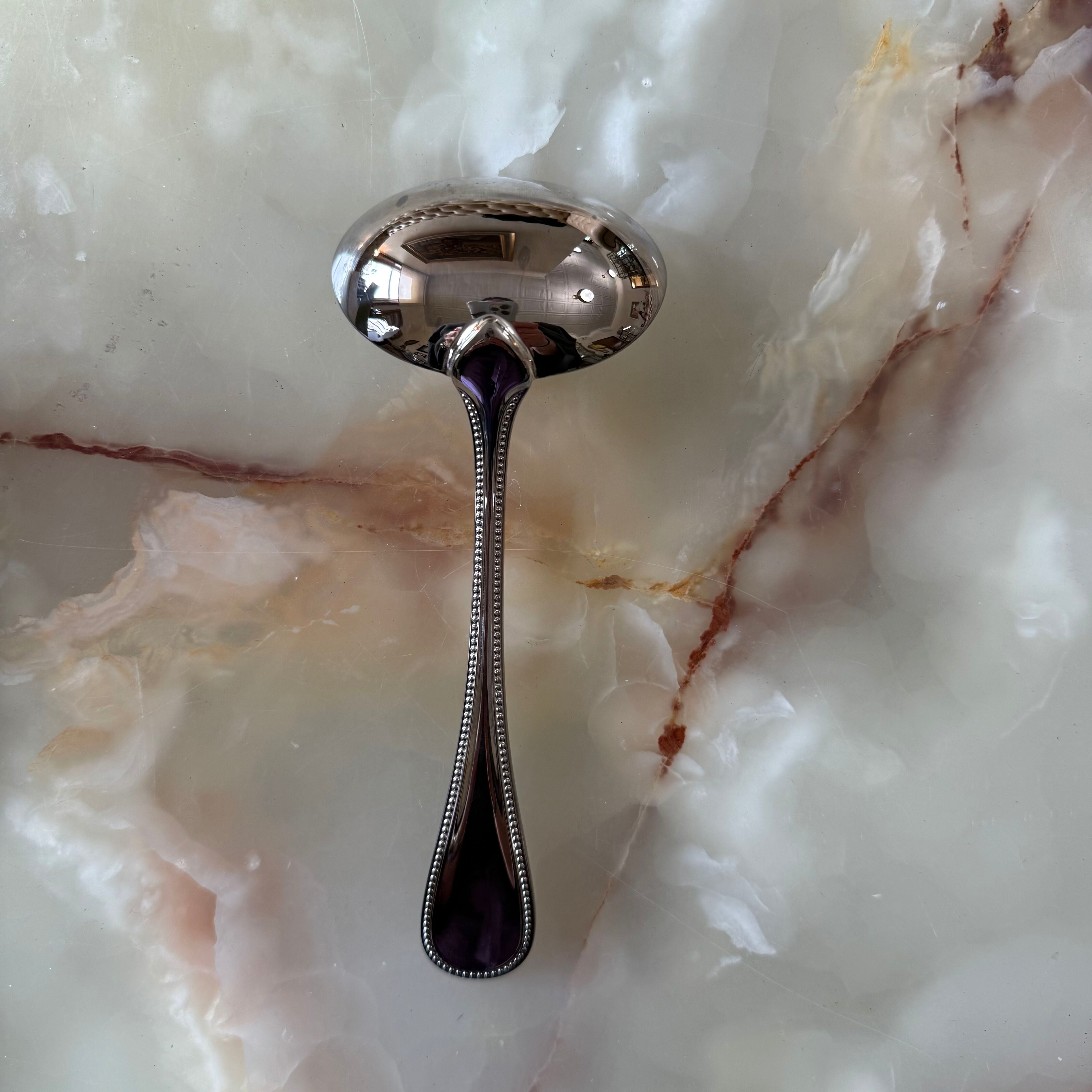 Christofle Perles Silver Plated Gravy Ladle 0010040