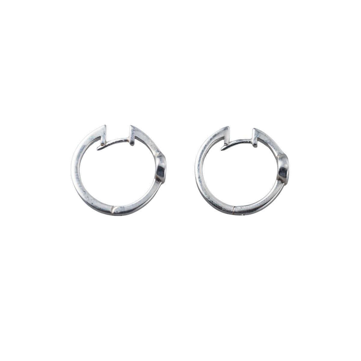 Gucci Interlocking G Sterling Silver Hoop Earrings