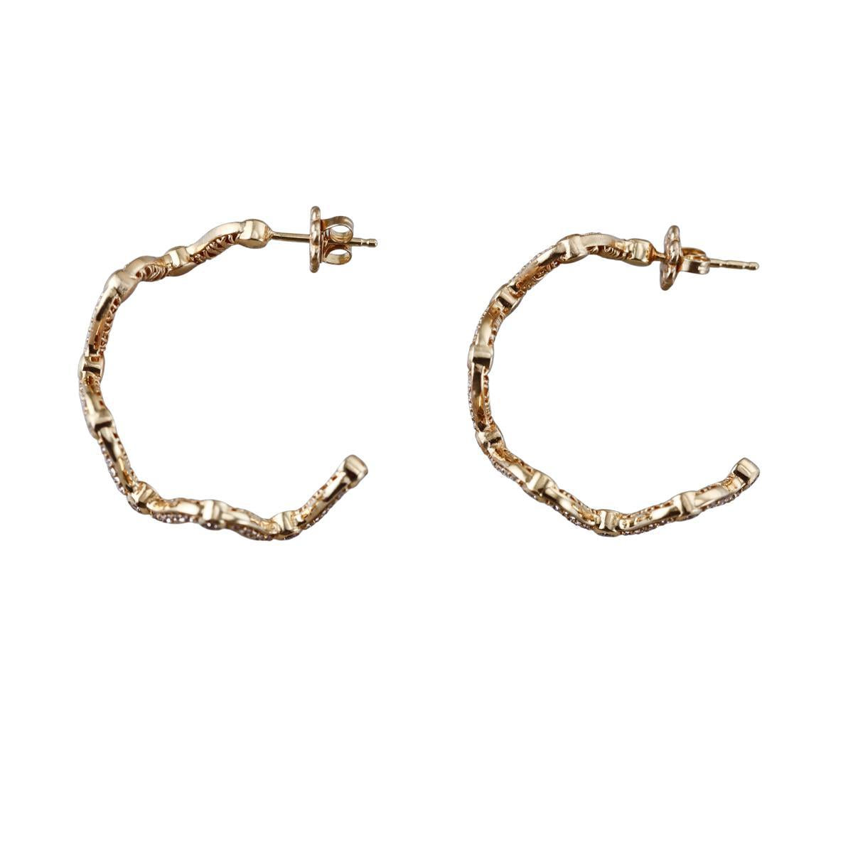 Marli 18k Yellow Gold Diamond Earrings