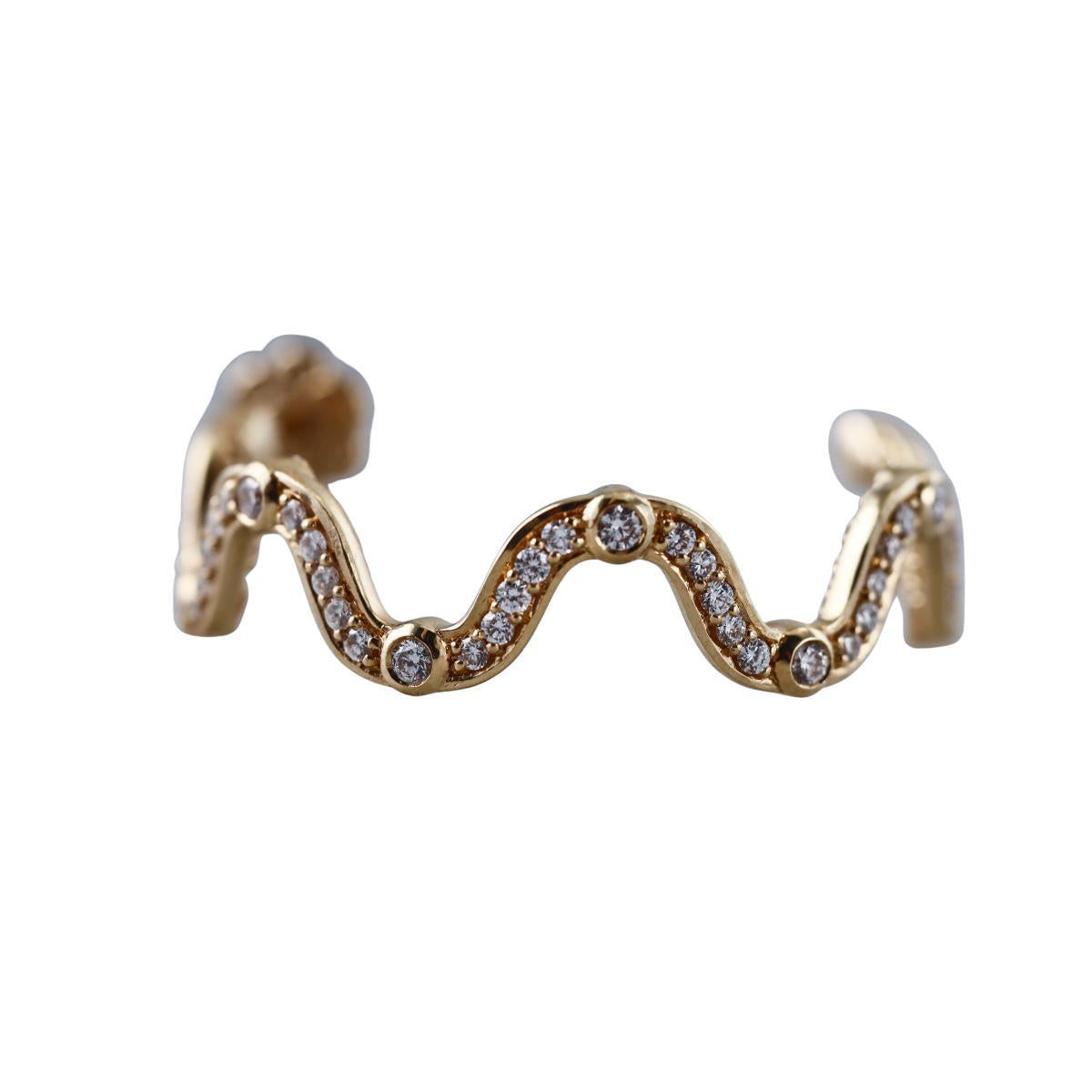 Marli 18k Yellow Gold Diamond Earrings