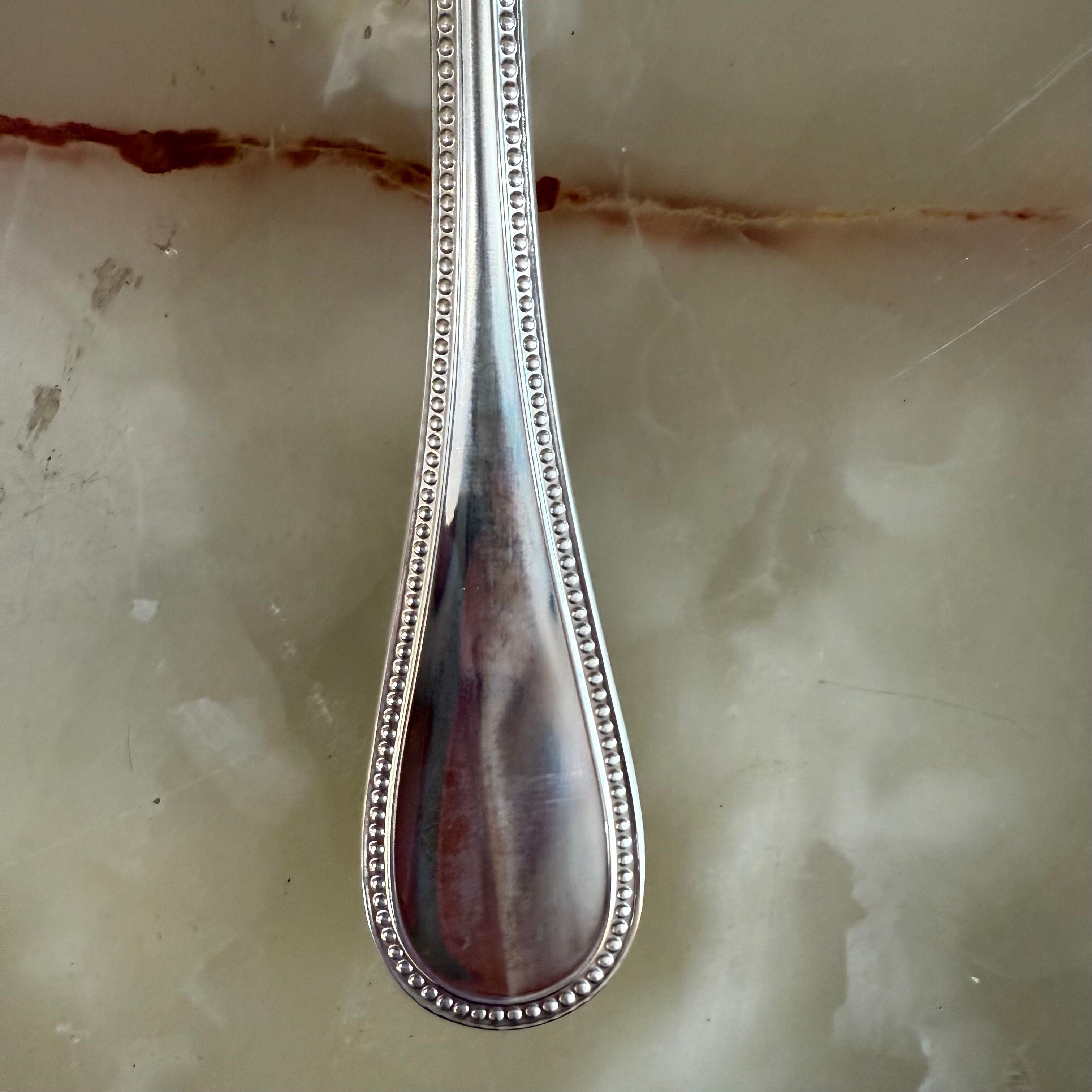 Christofle Perles Sterling Dinner Fork Set of 5