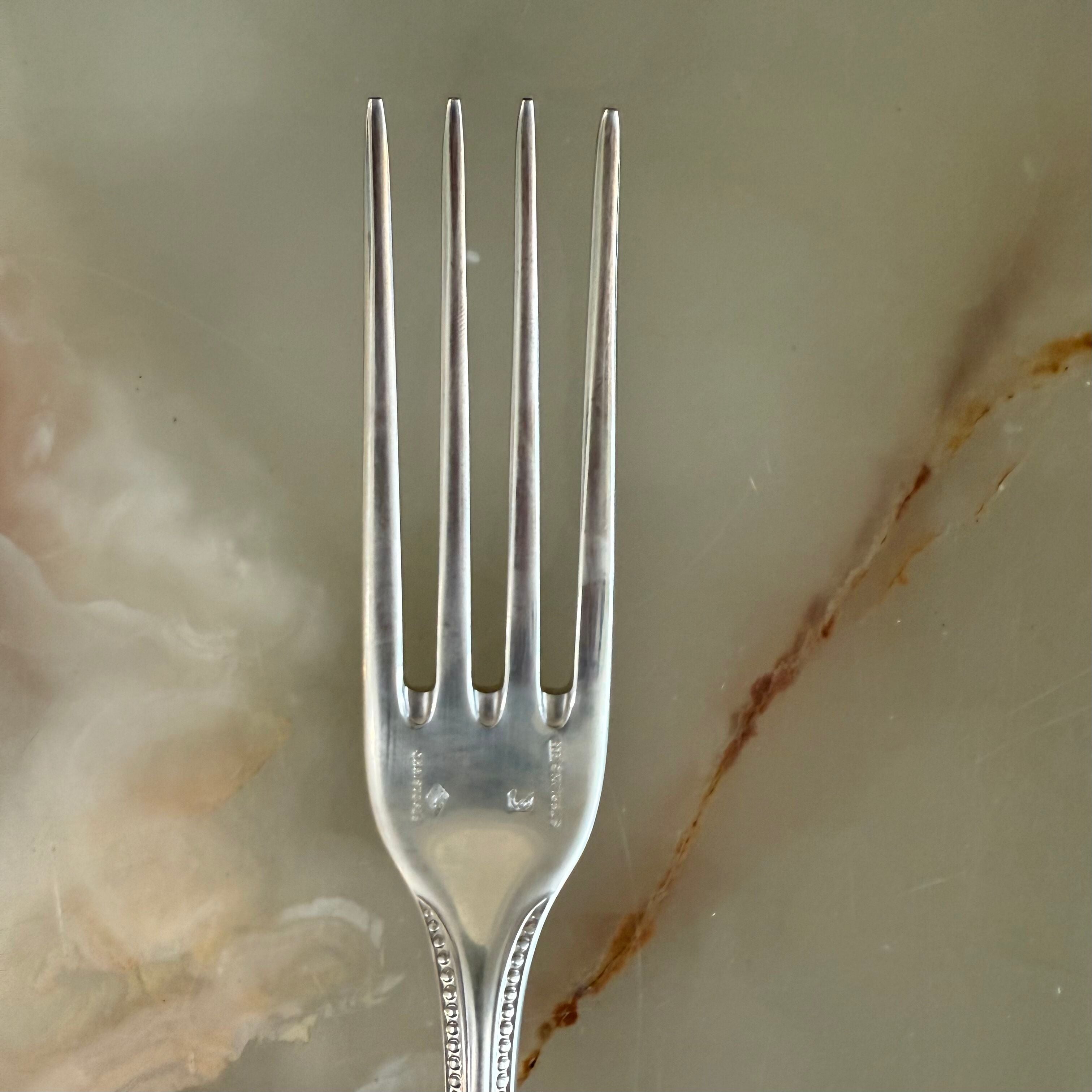 Christofle Perles Sterling Dinner Fork Set of 5