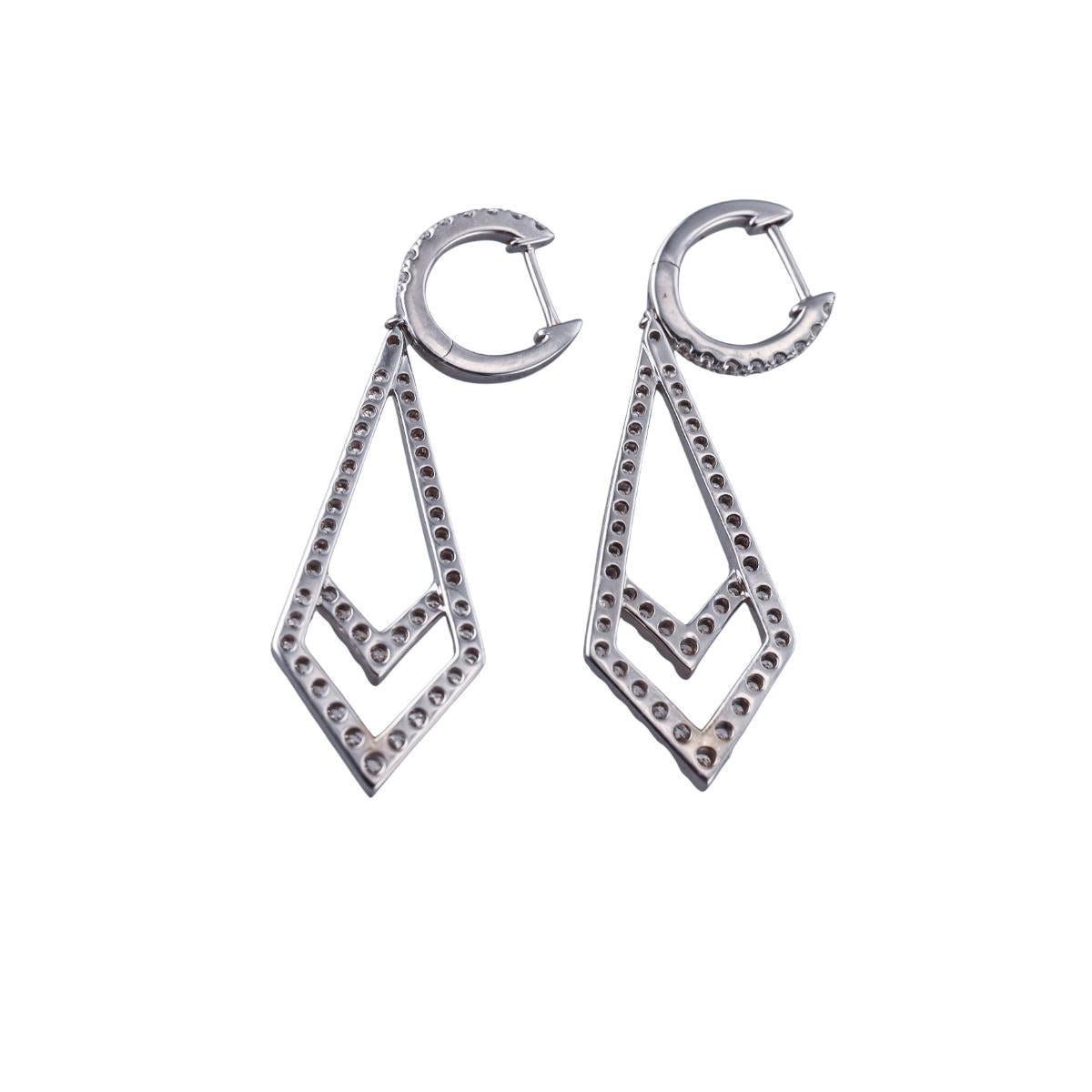 Memoire Essentials 18k Gold Diamond Drop Earrings