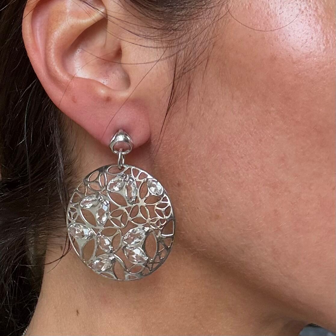 Di Modolo Icona Sterling Silver Crystal Earrings