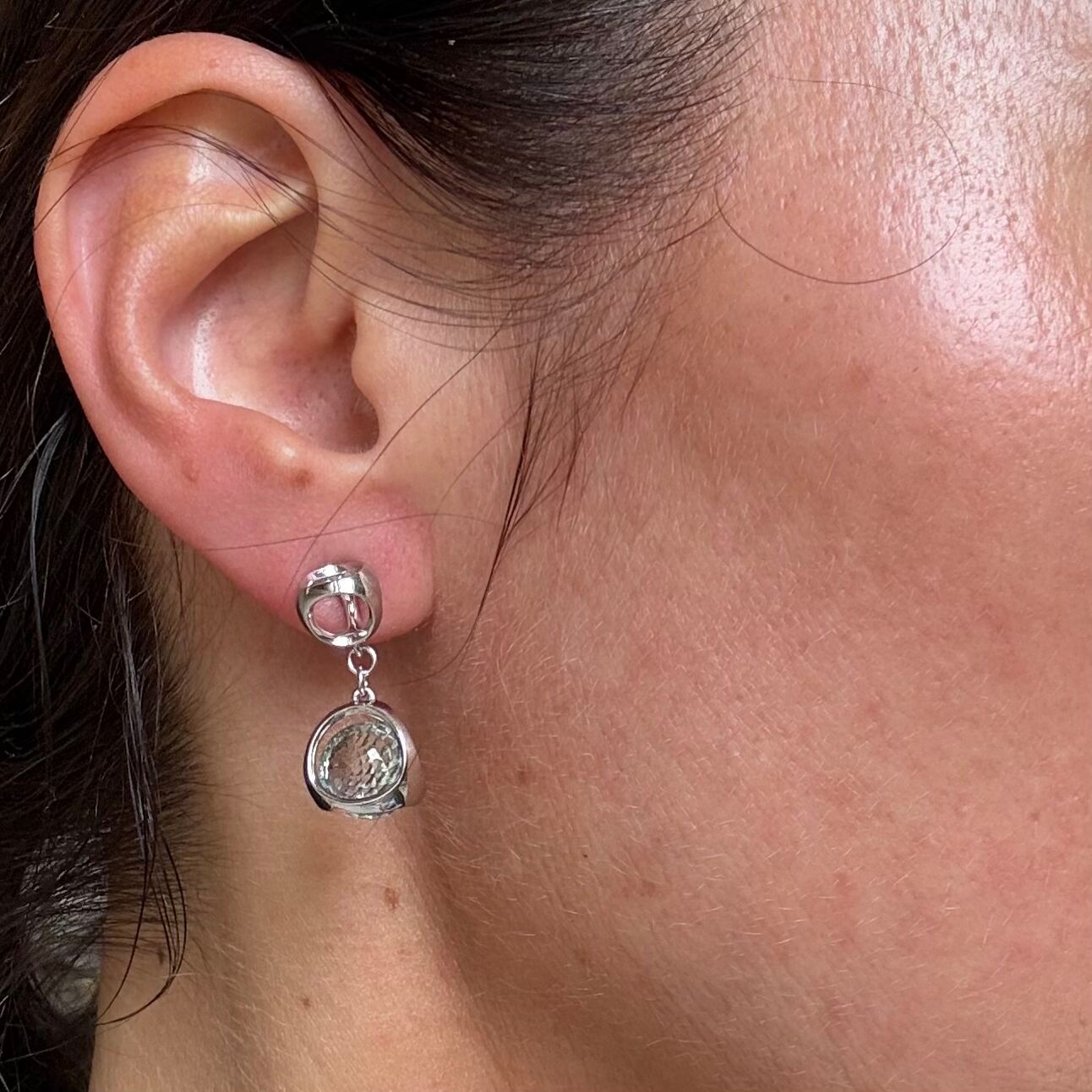 Di Modolo Icona Sterling Silver Blue Topaz Drop Earrings