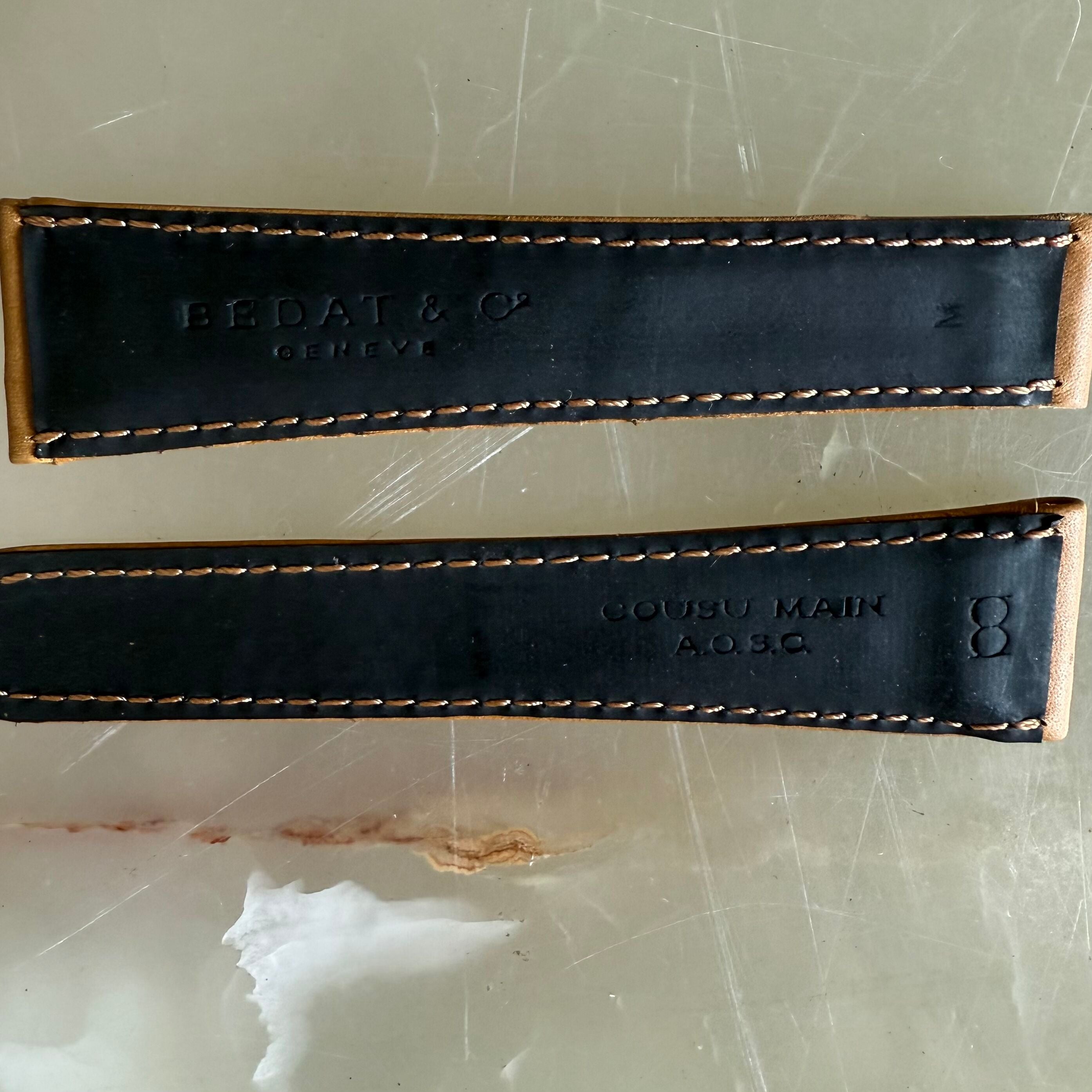 Authentic Bedat & Co 22mm Brown Leather Watch Strap Band