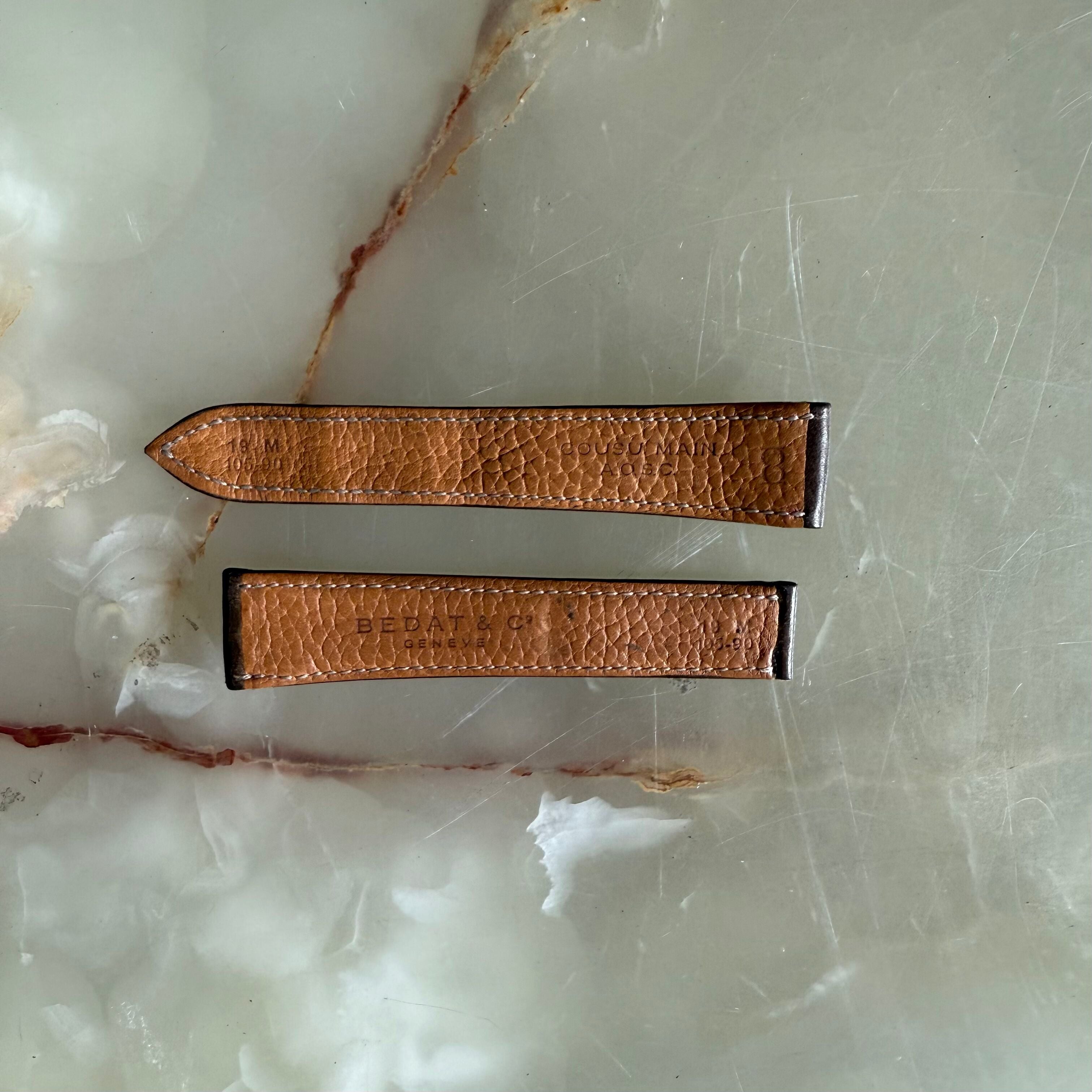 Authentic Bedat & Co 19mm Brown Leather Watch Strap Band