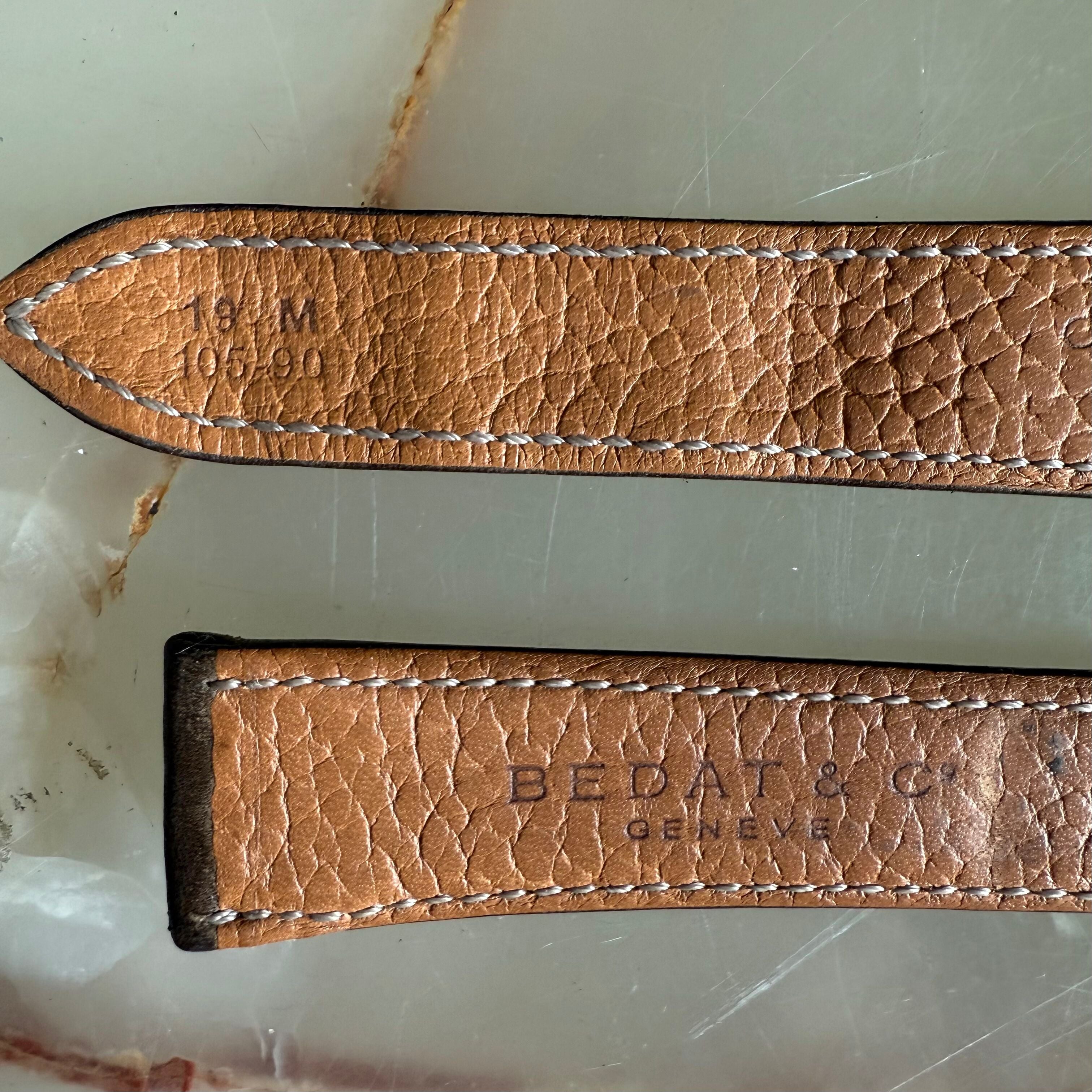 Authentic Bedat & Co 19mm Brown Leather Watch Strap Band