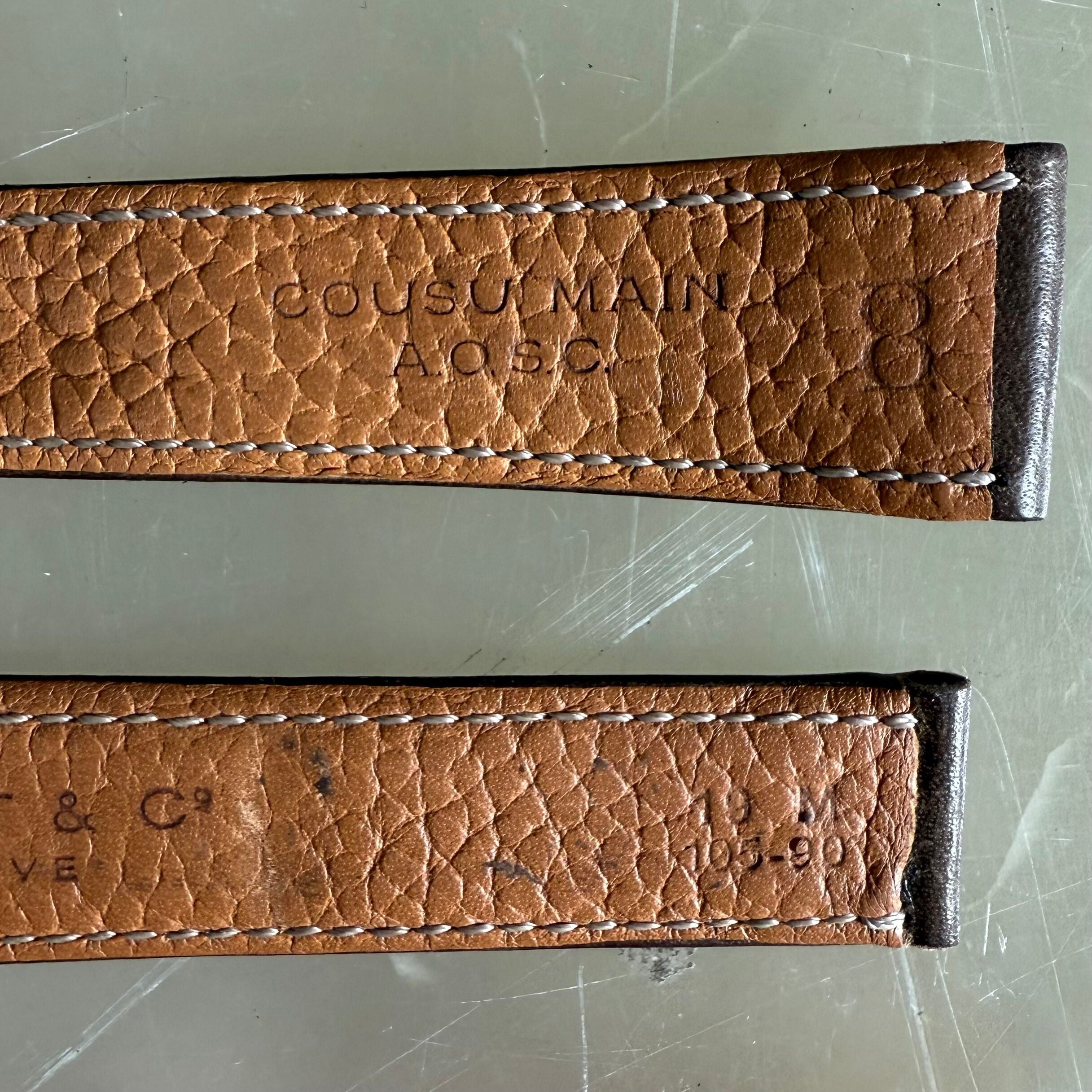 Authentic Bedat & Co 19mm Brown Leather Watch Strap Band