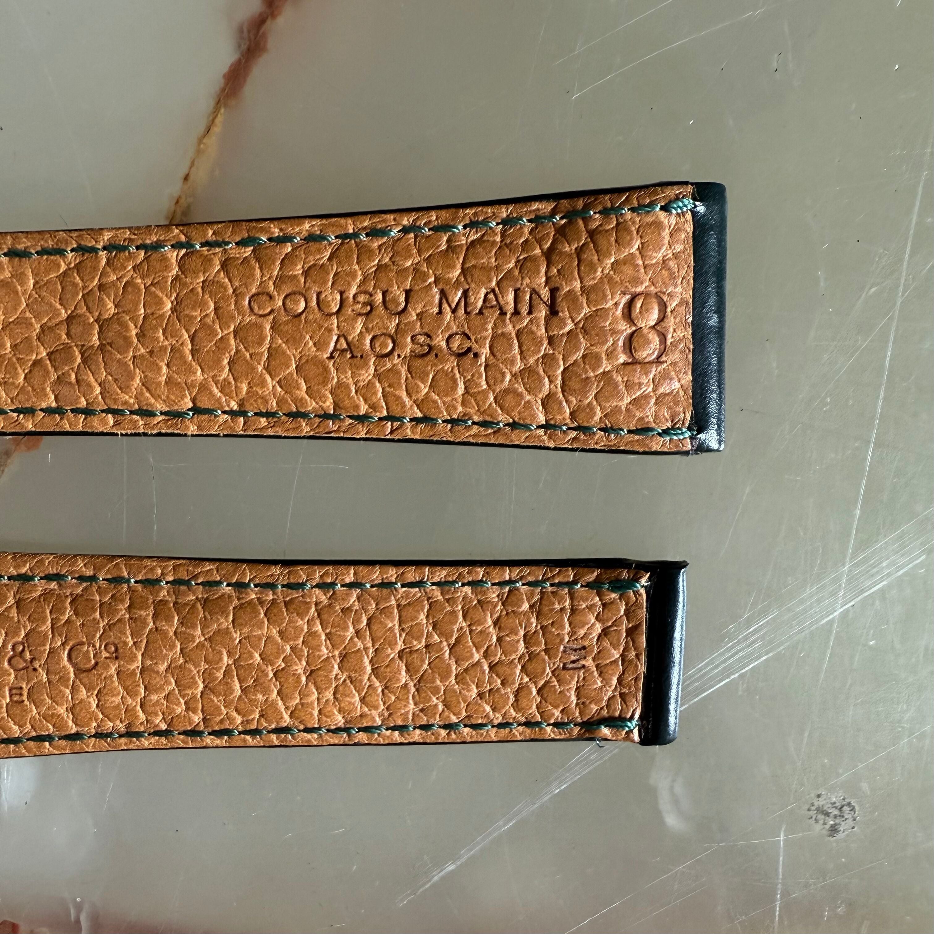 Authentic Bedat & Co 21mm Green Leather Watch Strap Band