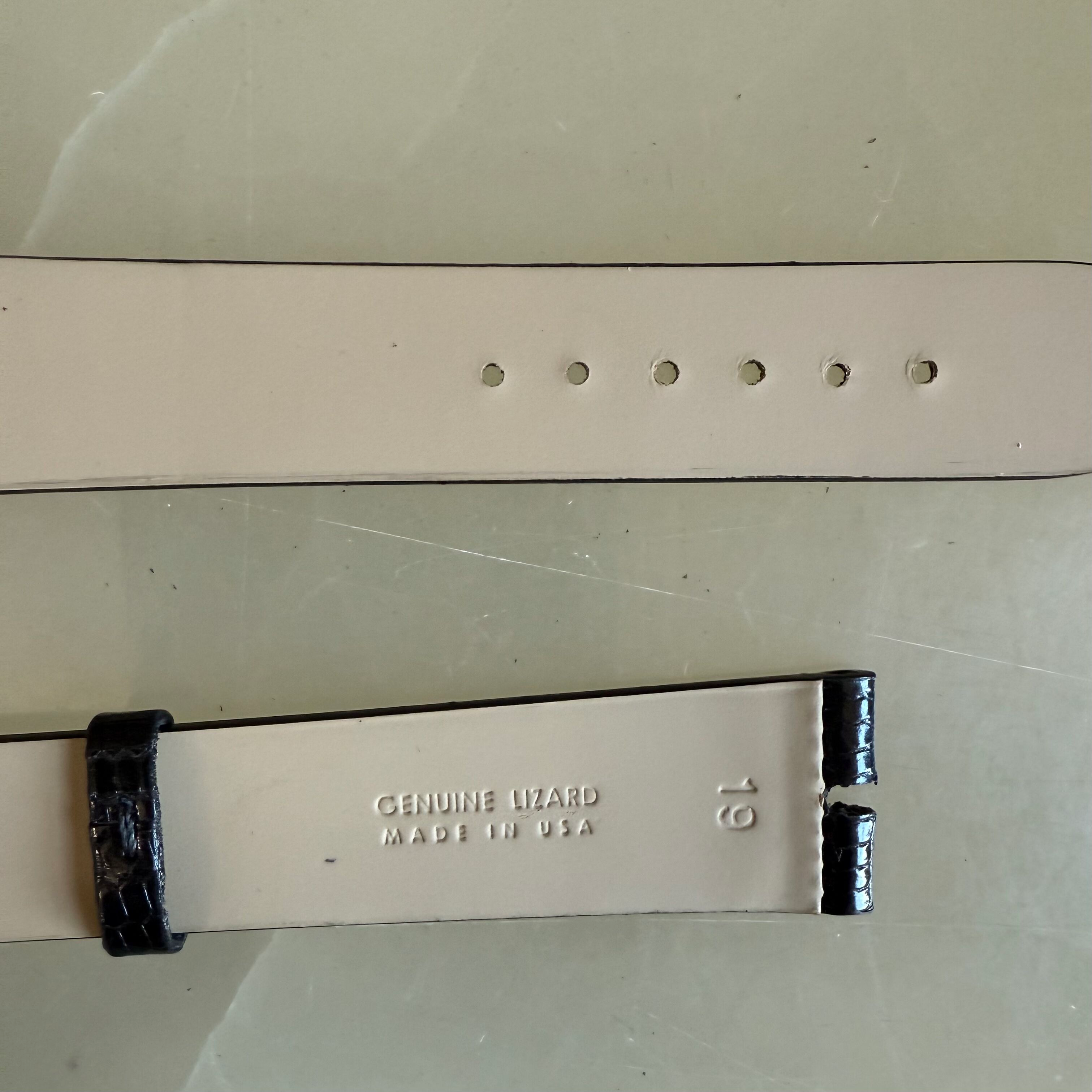 Genuine Lizard Watch Strap Band 19mm with Buckle