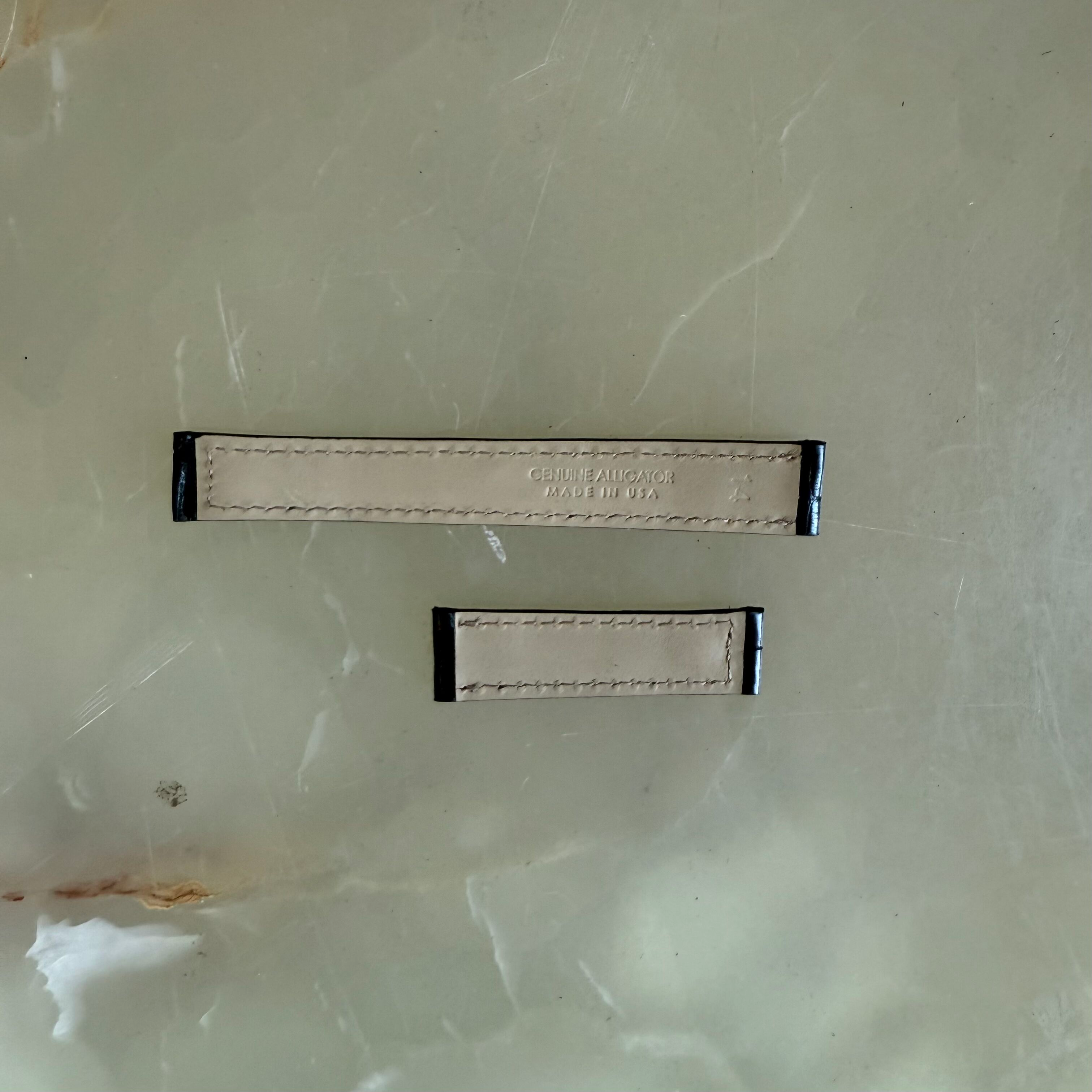 Genuine Alligator Watch Strap Band 14mm Padded & Stitched