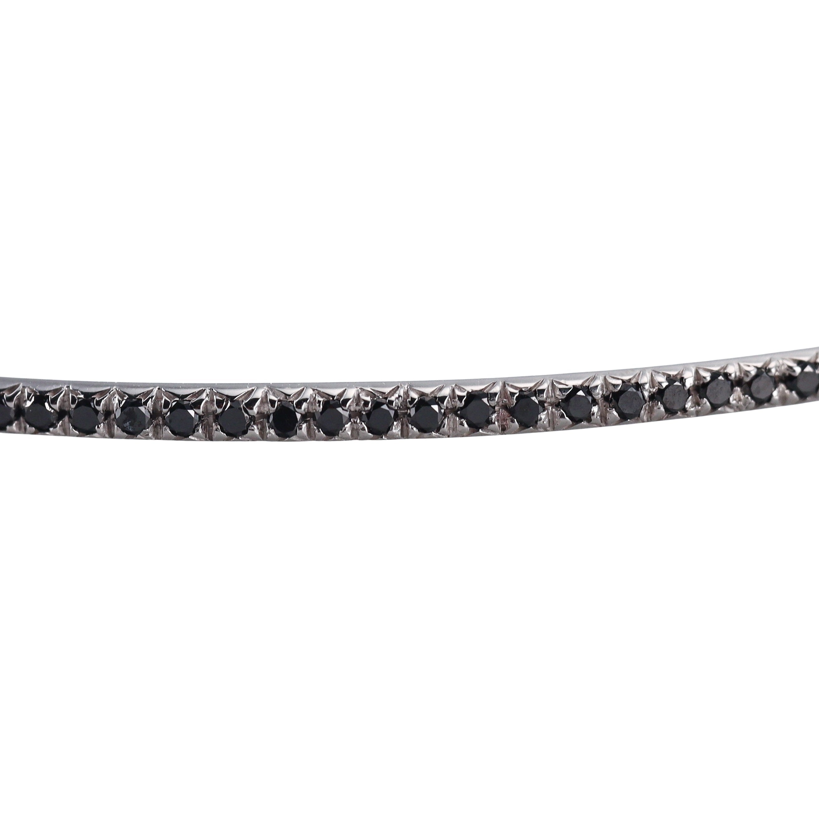 Marco Bicego Santorini 18K White Gold Black Diamond Bracelet