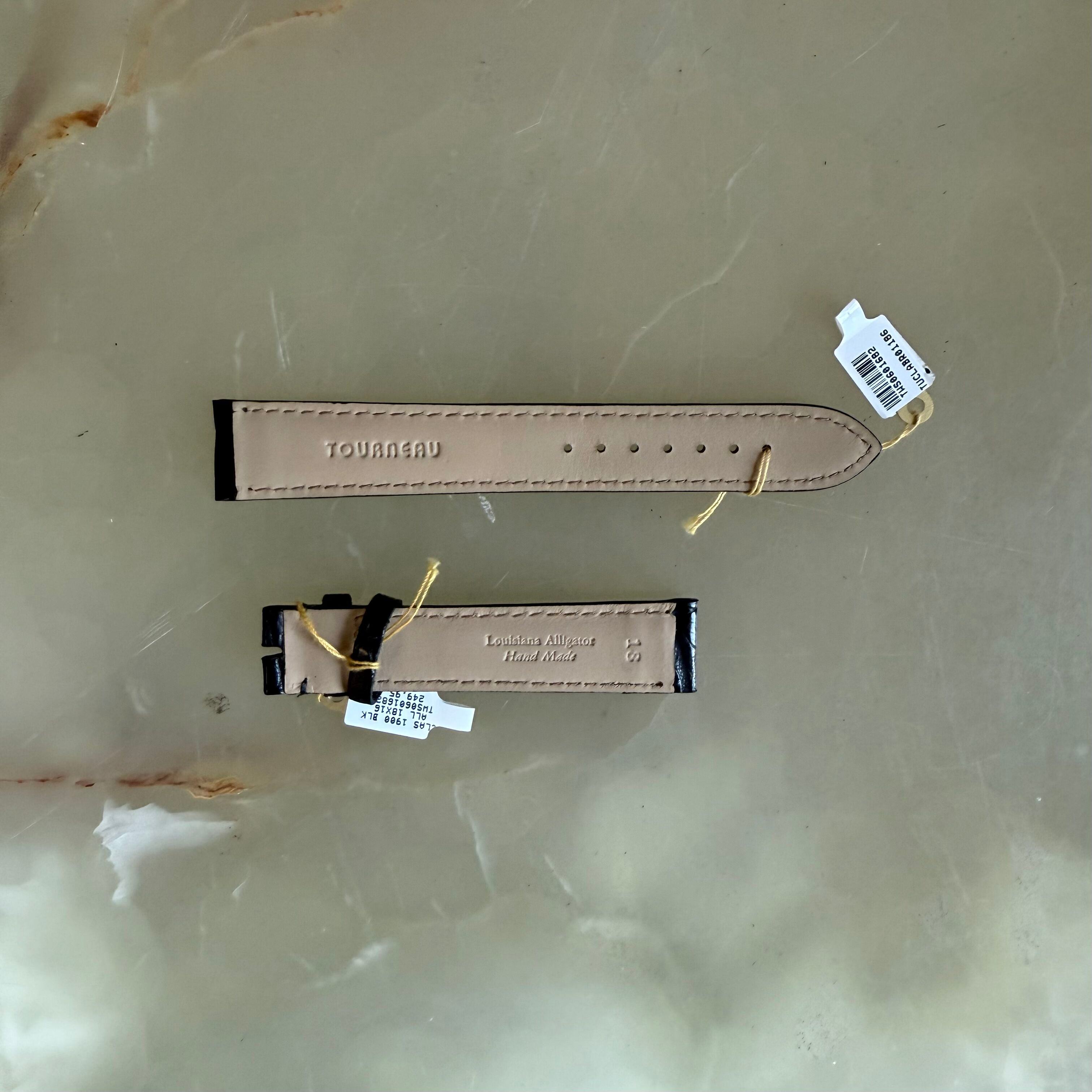Genuine Alligator Watch Strap Band 18mm Padded & Stitched