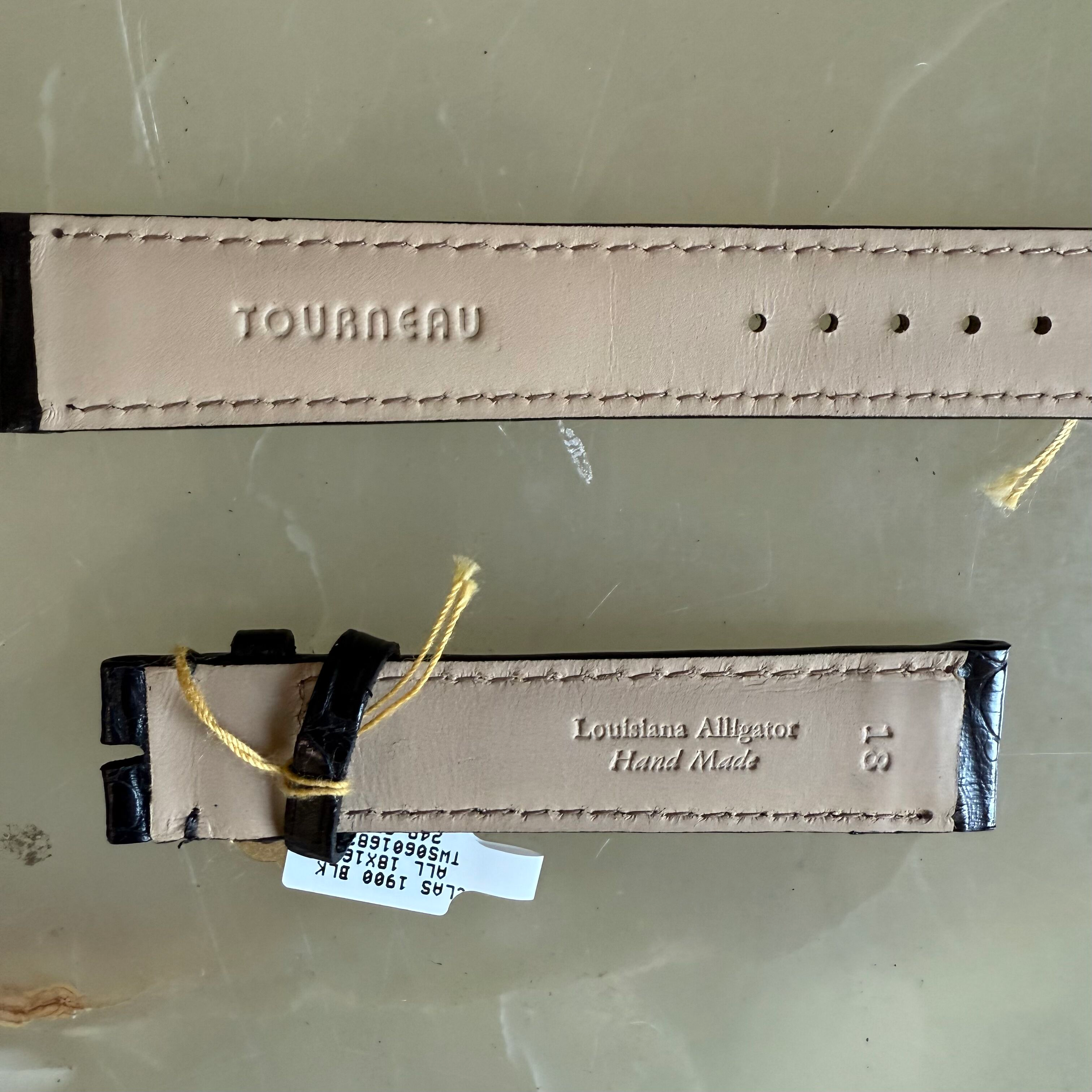 Genuine Alligator Watch Strap Band 18mm Padded & Stitched