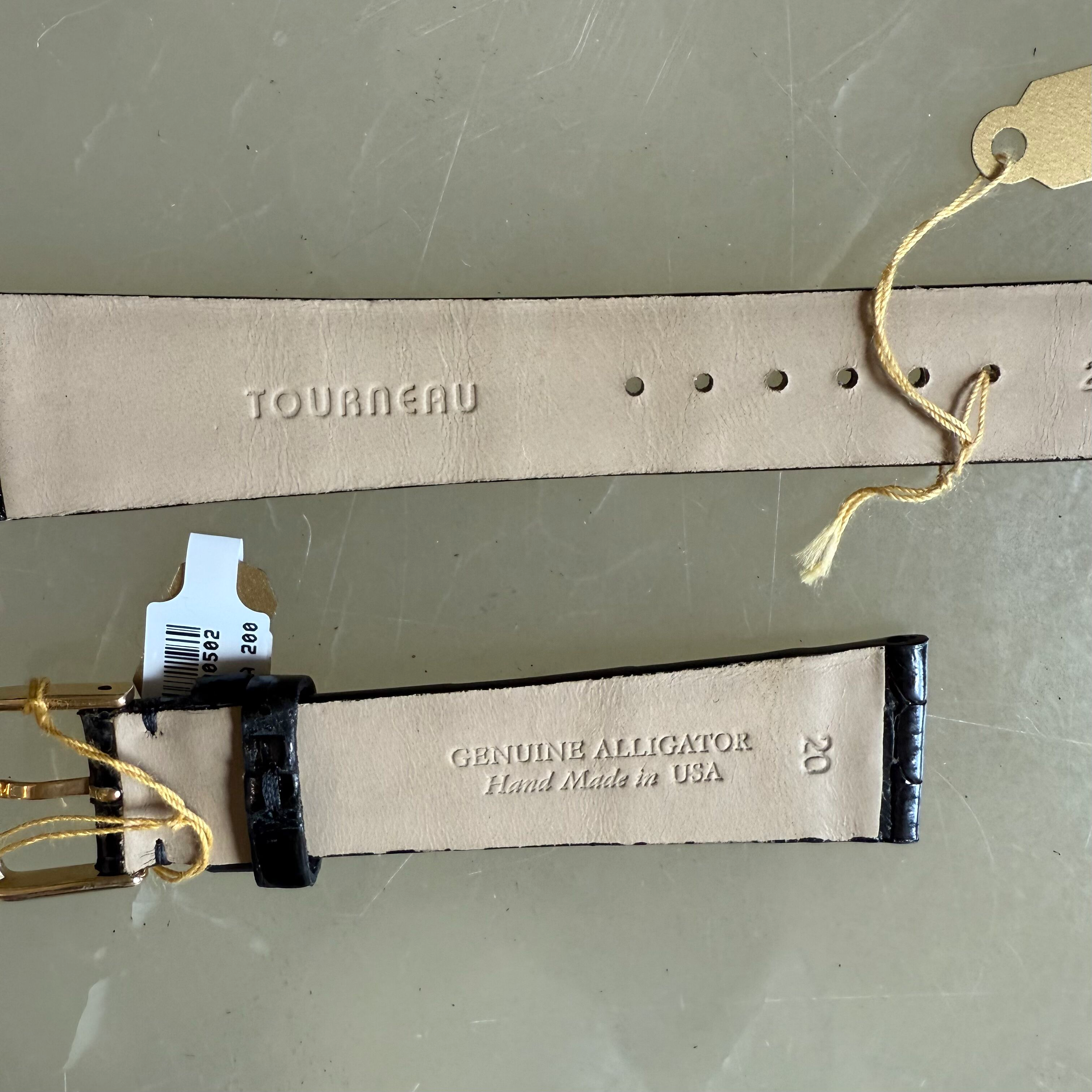 Genuine Alligator Watch Strap Band 20mm with Buckle