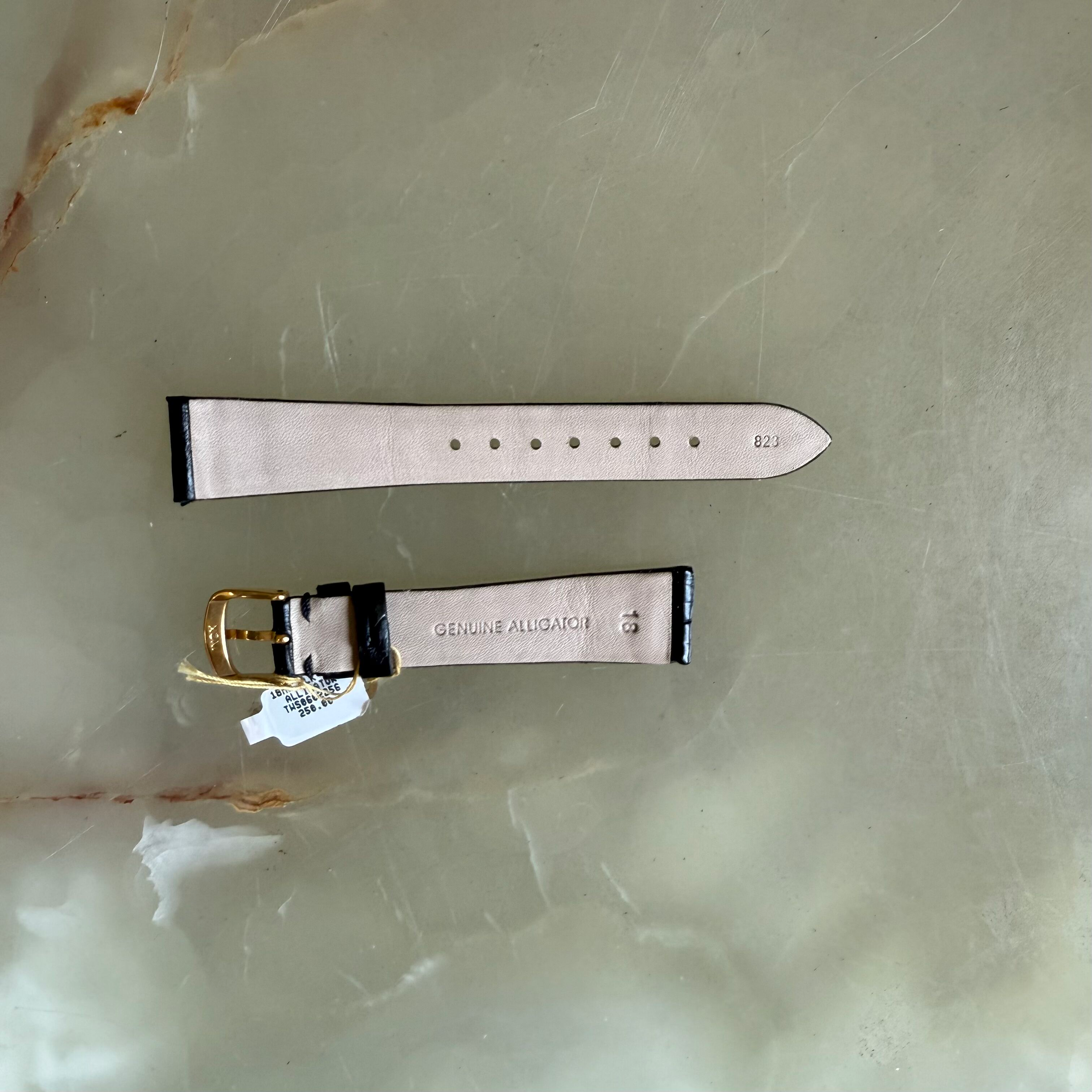 Genuine Alligator Watch Strap Band 18mm with Buckle
