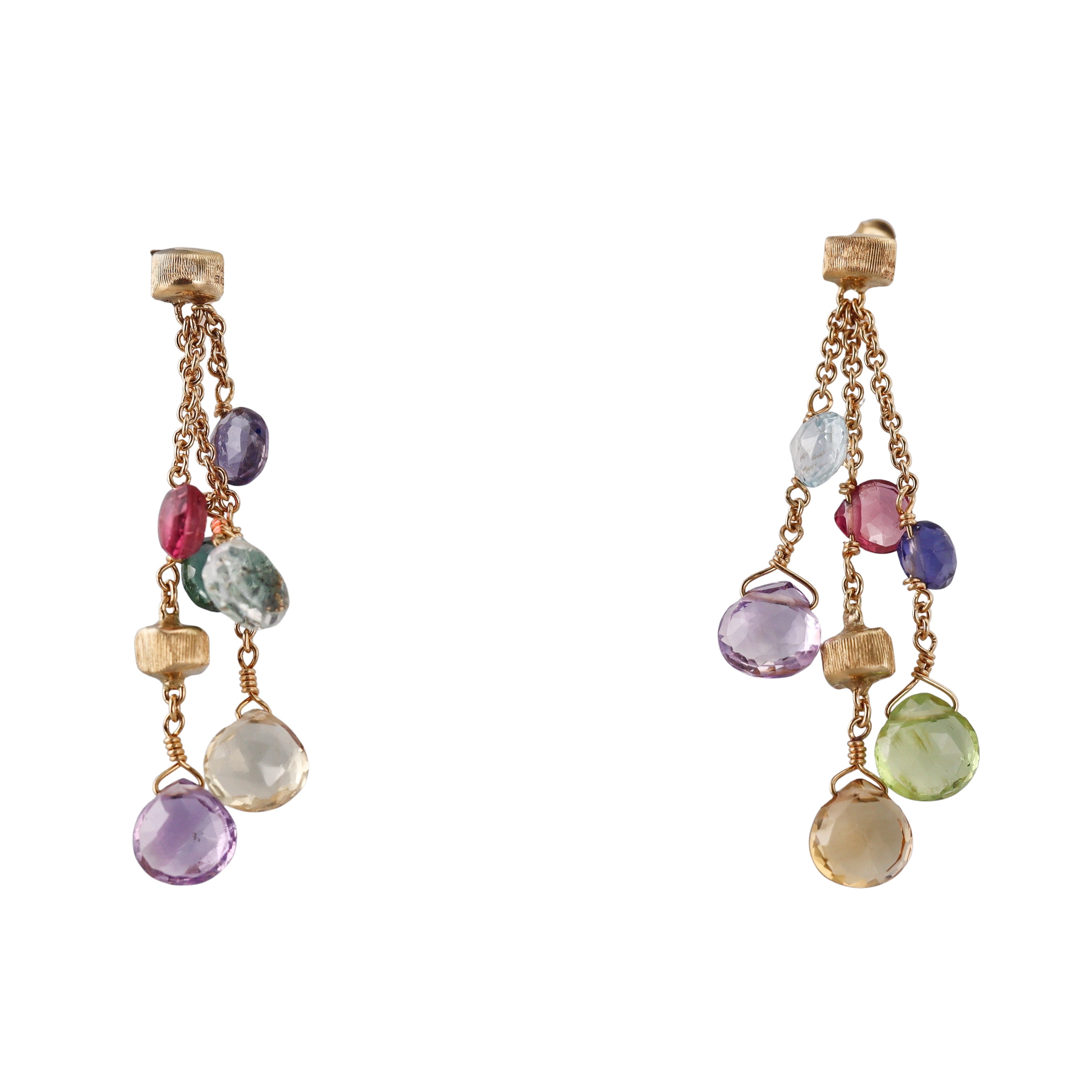 Marco Bicego Paradise 18K Multicolor Tourmaline Earrings