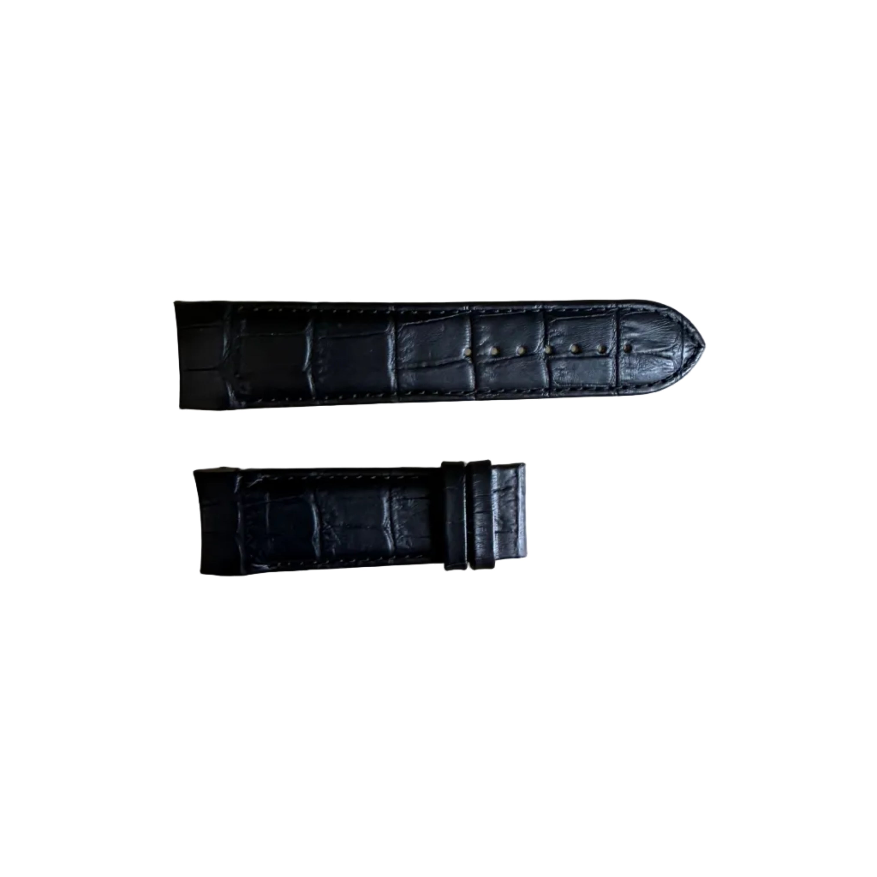 Authentic Tissot Black Leather Watch Strap Band 24mm