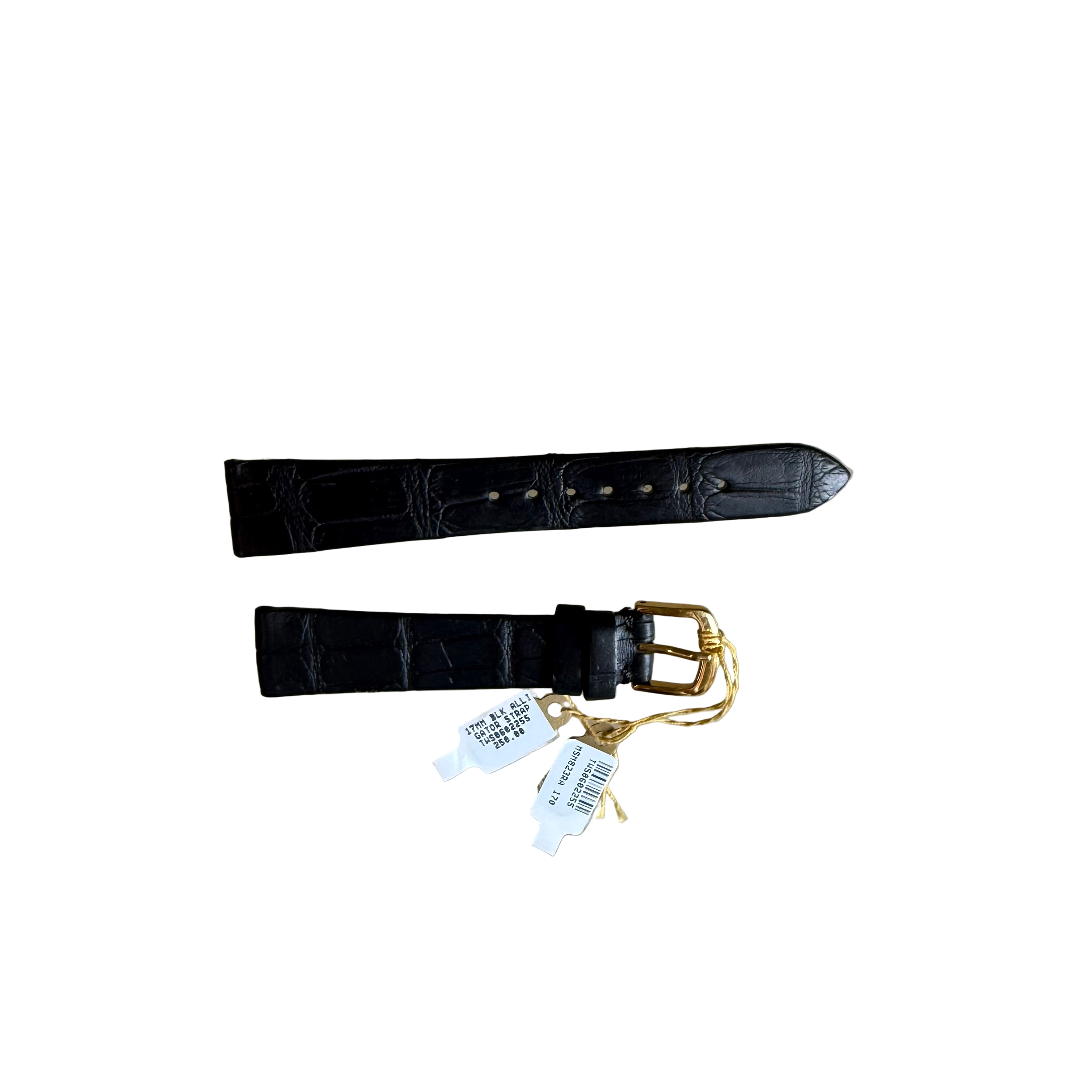 Genuine Alligator Watch Strap Band 17mm with Buckle