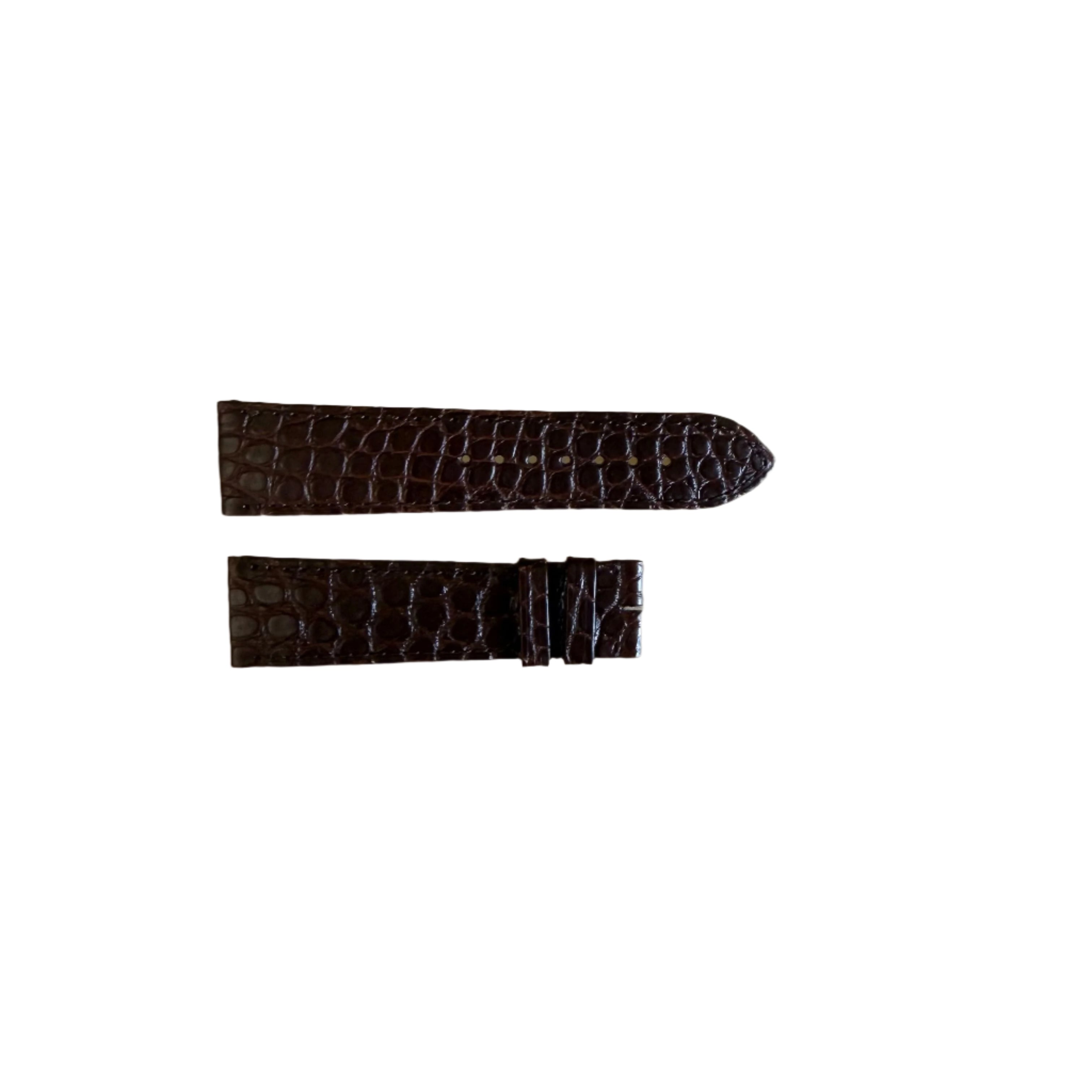 Authentic Cartier Brown Alligator Watch Strap Band 21mm KD98ZW25