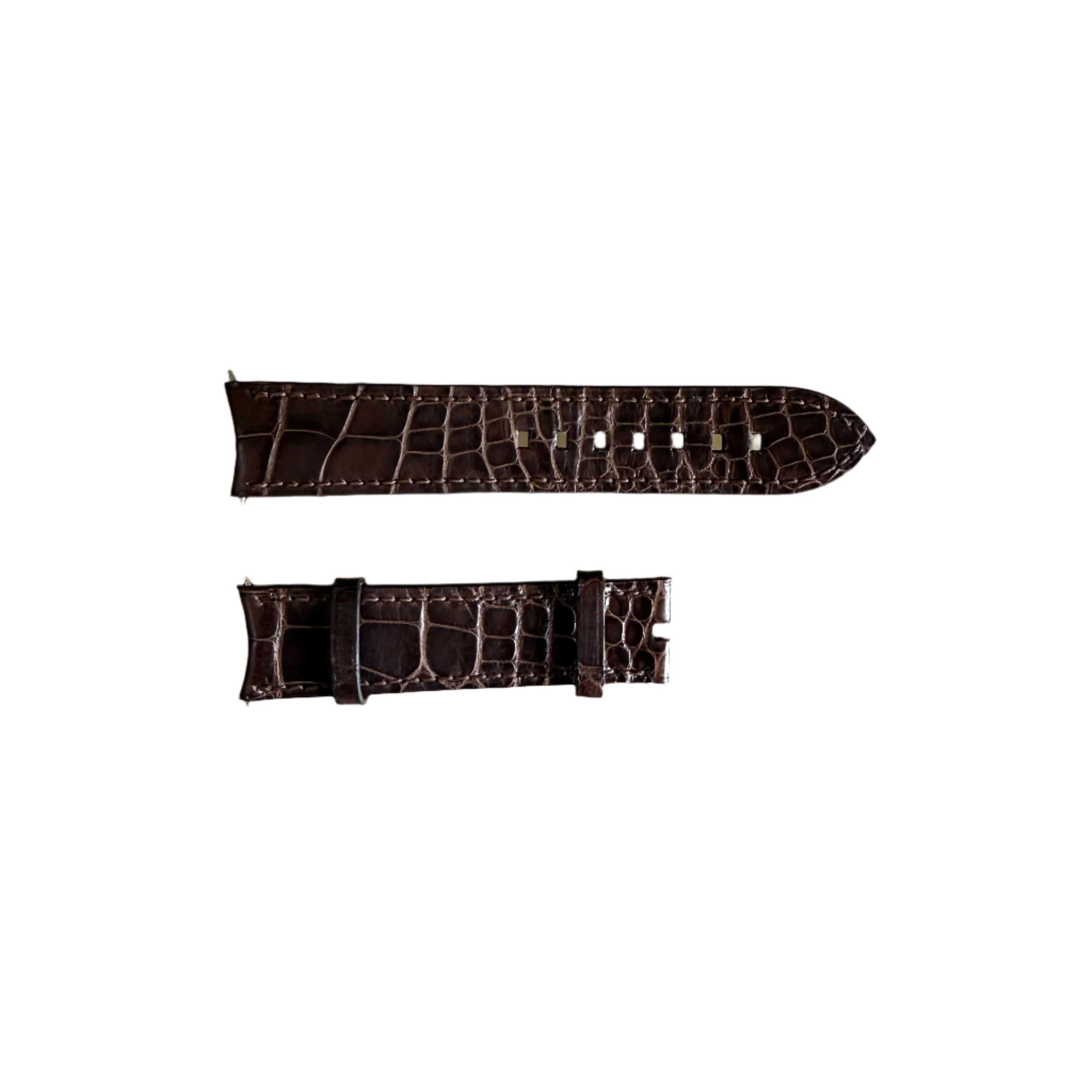 Authentic MB&F Brown Alligator Watch Strap Band 21mm