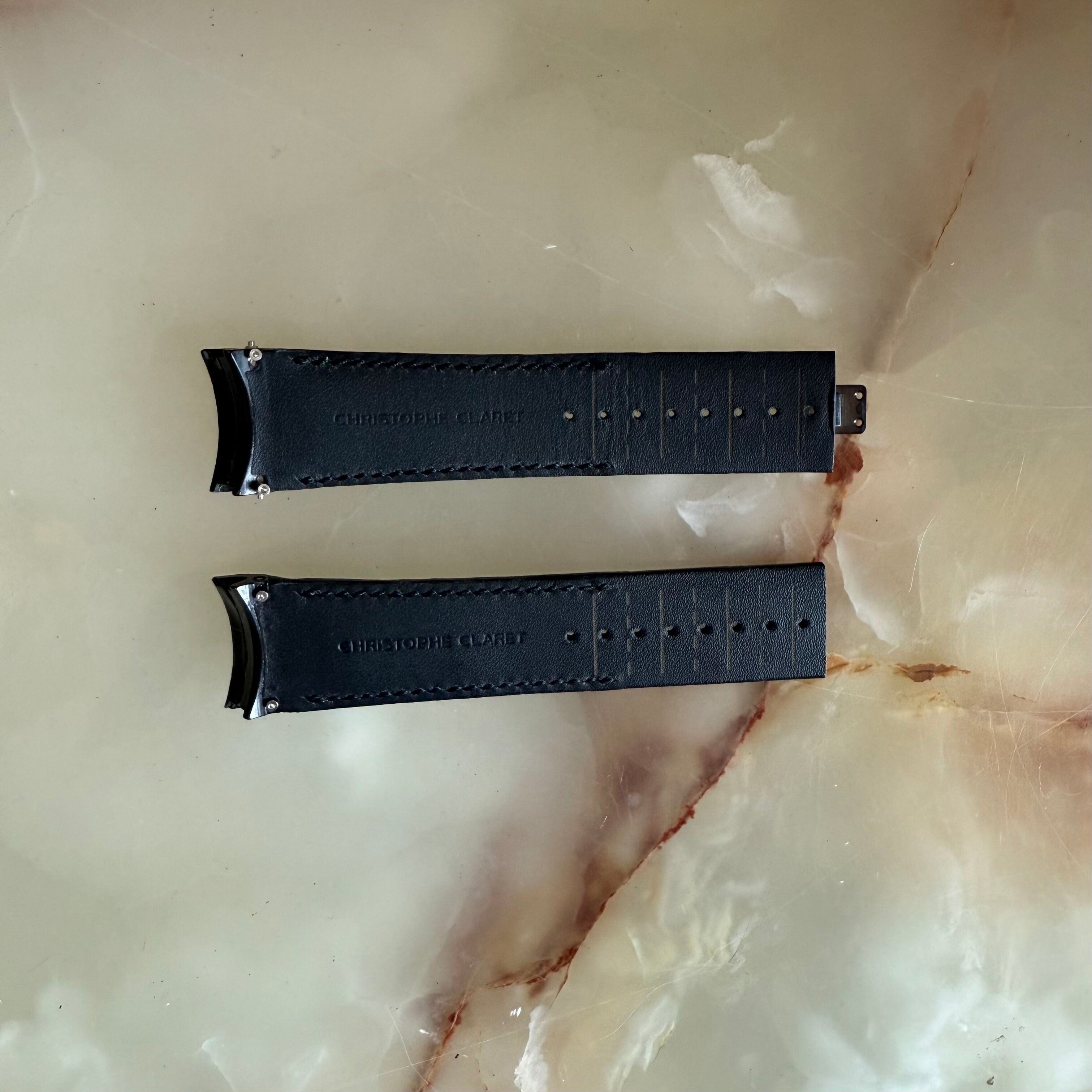 Authentic Christophe Claret Black Alligator Watch Strap Band 24mm