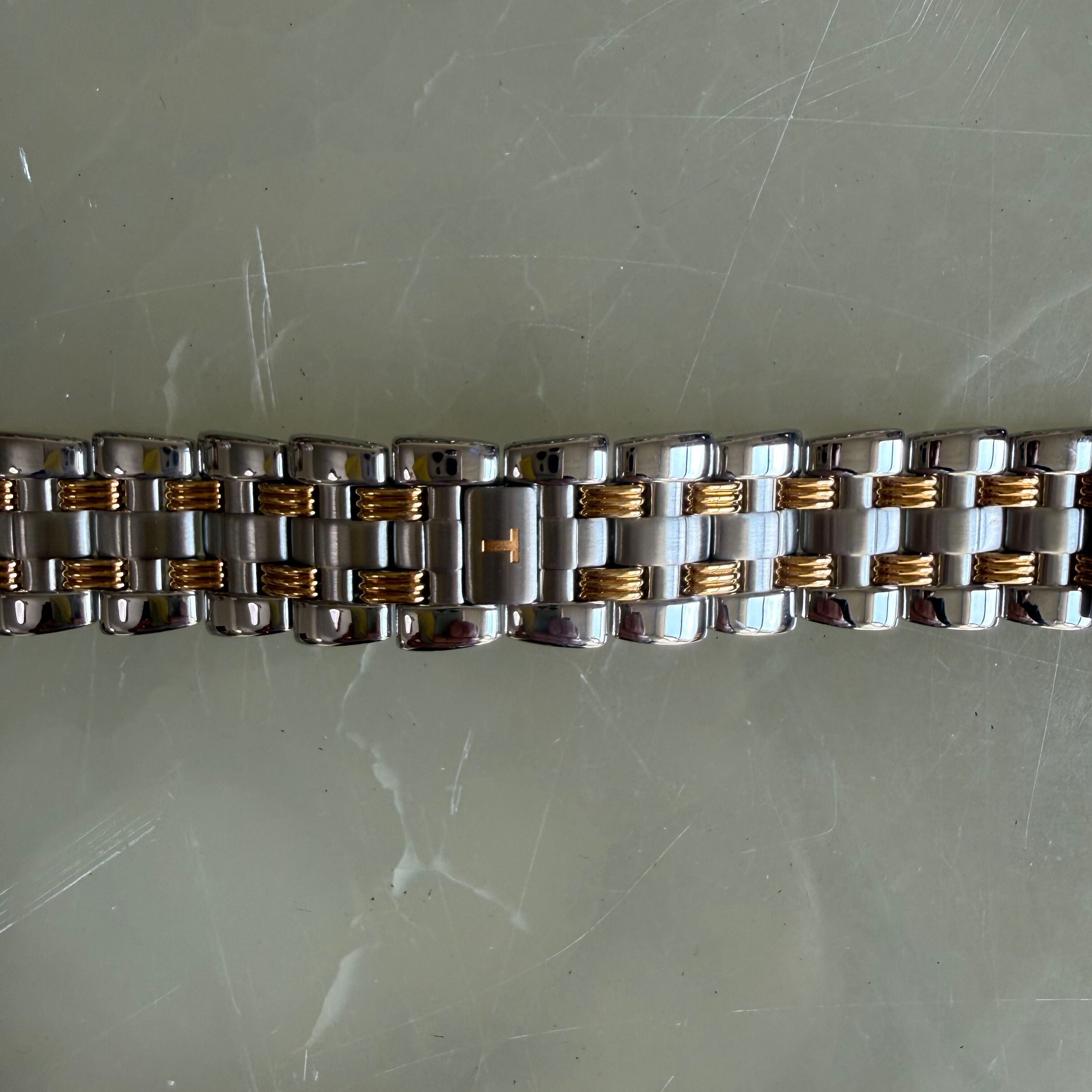 Authentic Tissot Two Tone Stainless Steel Watch Bracelet 18mm T605013827